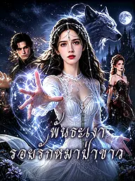 หน้าปกและภาพซีรีส์สั้น พันธะเงา รอยรักหมาป่าขาว