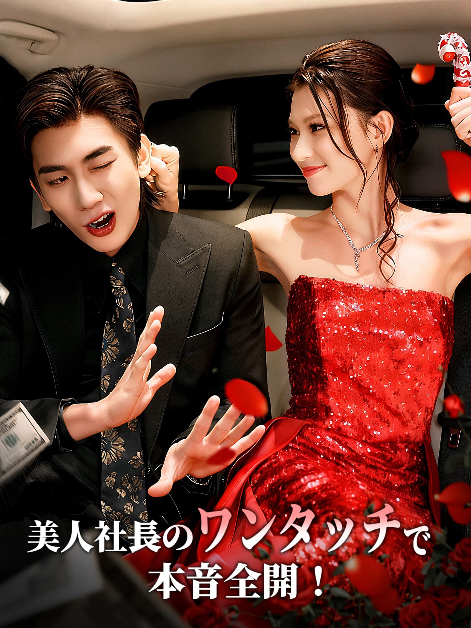 美人社長のワンタッチで本音全開！ ショートドラマのカバー・ポスター
