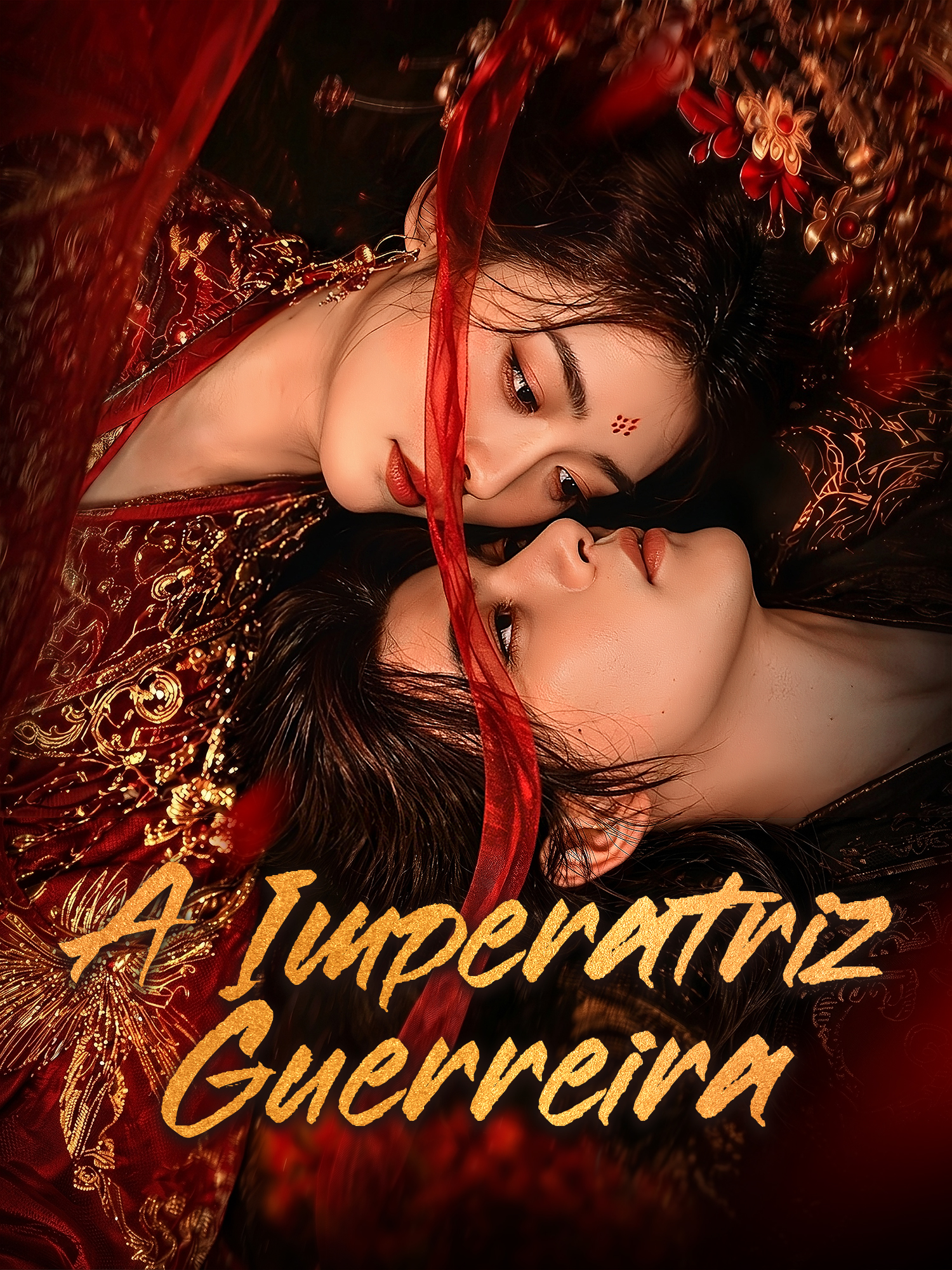 Capa e Pôster da Mini Novela A Imperatriz Guerreira