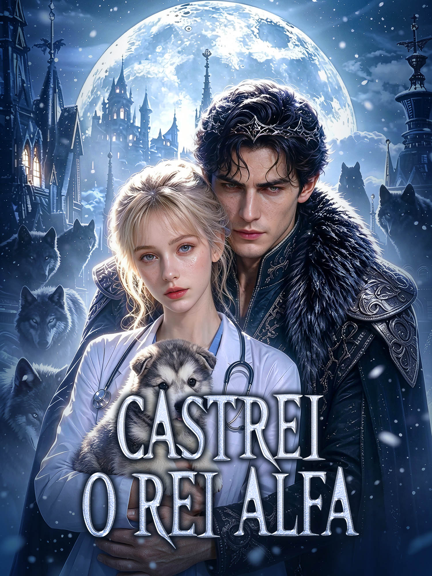 Capa e Pôster da Mini Novela Castrei o Rei Alfa