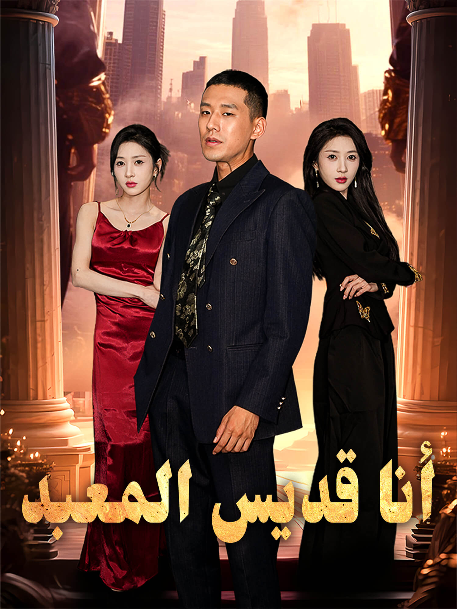 غلاف وملصق مسلسل أنا قديس المعبد القصير