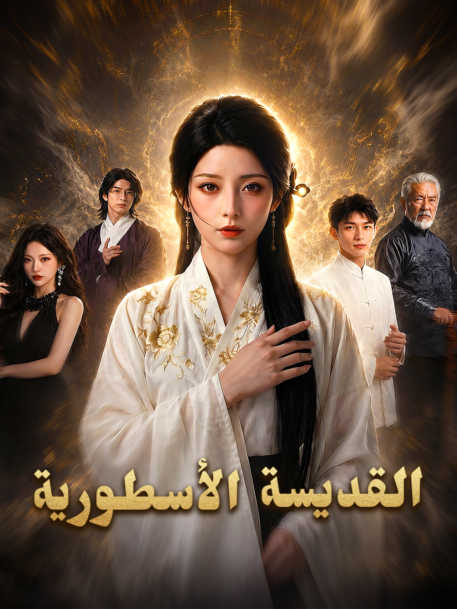 غلاف وملصق مسلسل القديسة الأسطورية القصير