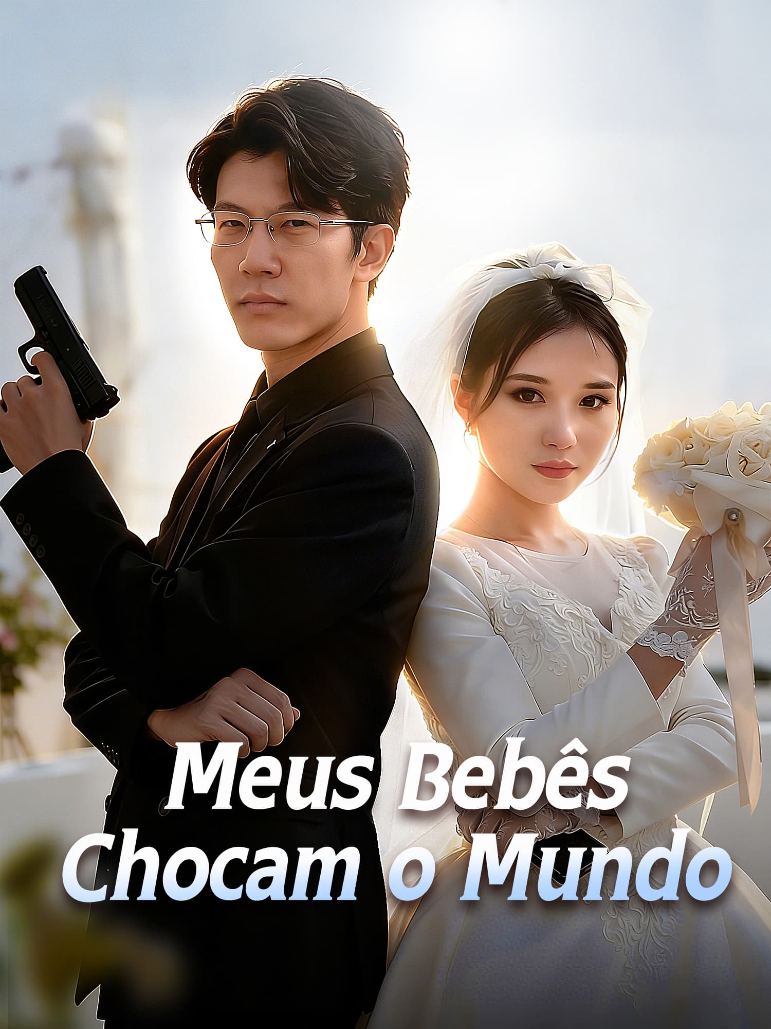 Capa e Pôster da Mini Novela Meus Bebês Chocam o Mundo