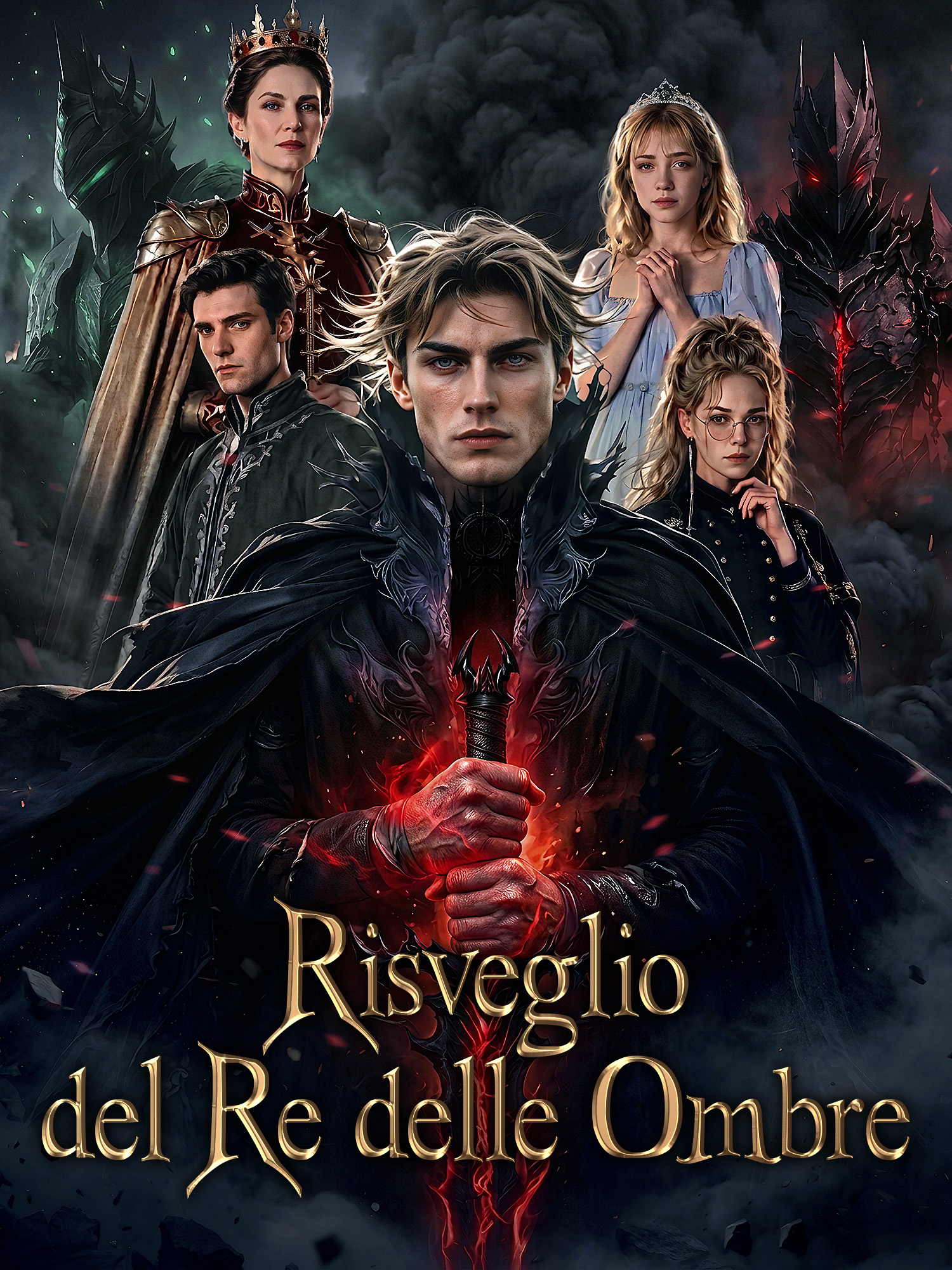 Copertina e Poster della Mini Serie Risveglio del Re delle Ombre