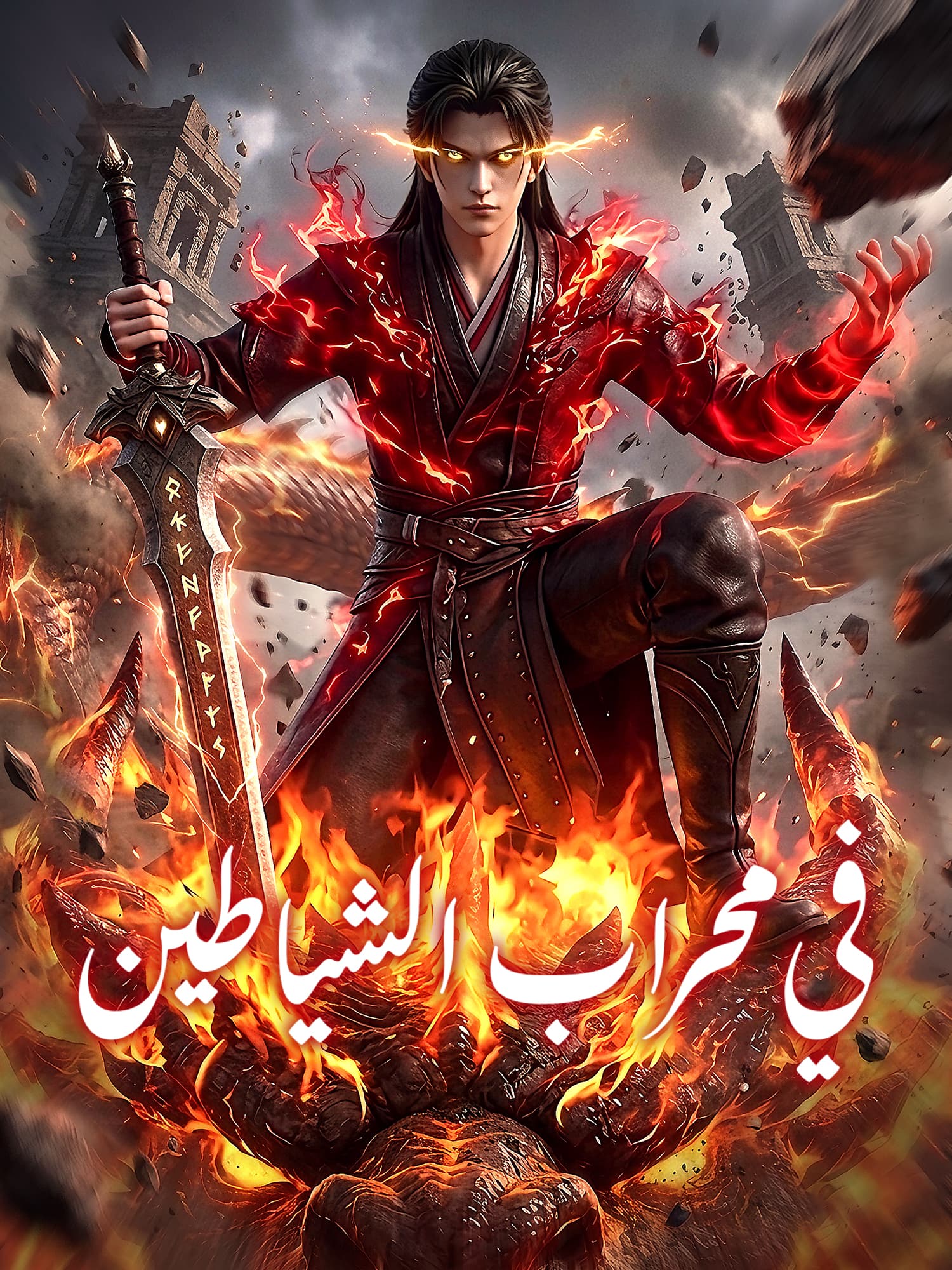 غلاف وملصق مسلسل في محراب الشياطين القصير