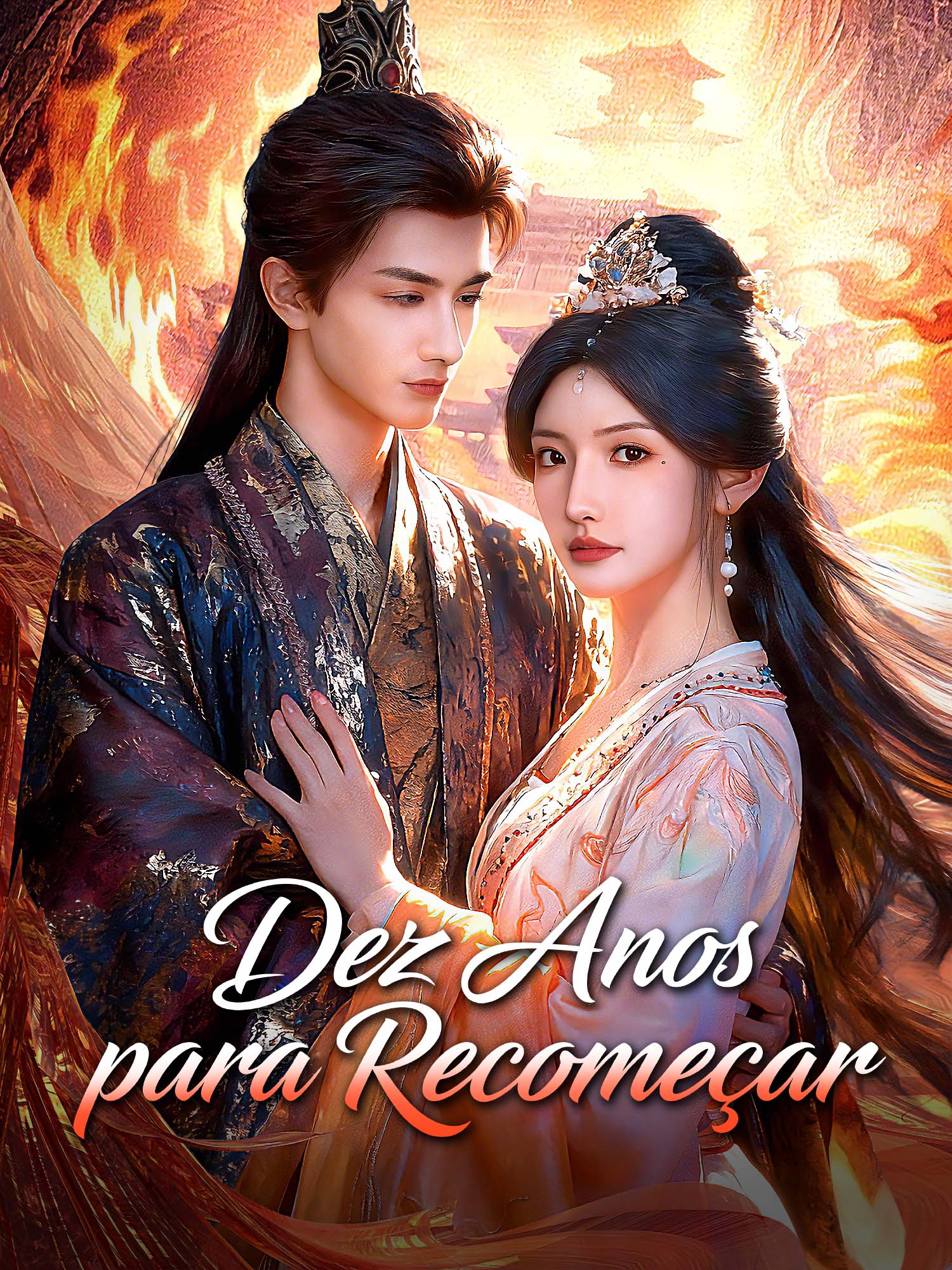 Capa e Pôster da Mini Novela Dez Anos para Recomeçar