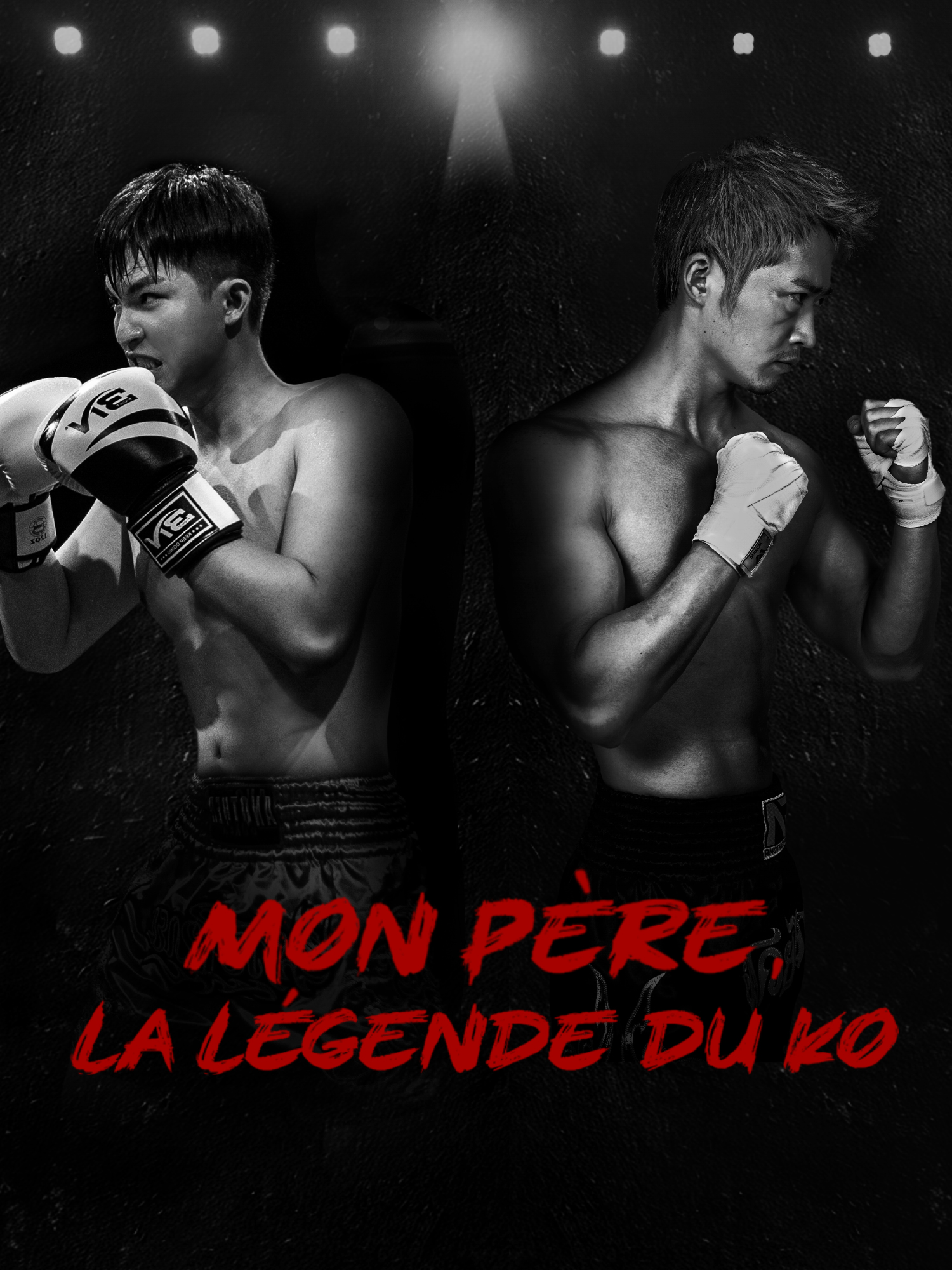 Affiche et Couverture de la Mini-série Mon Père, la Légende du KO