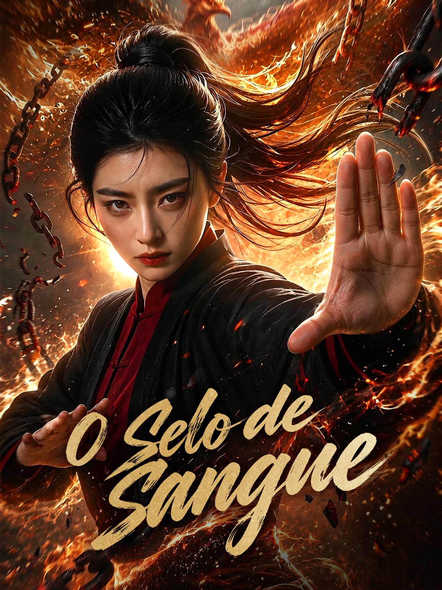 Capa e Pôster da Mini Novela O Selo de Sangue