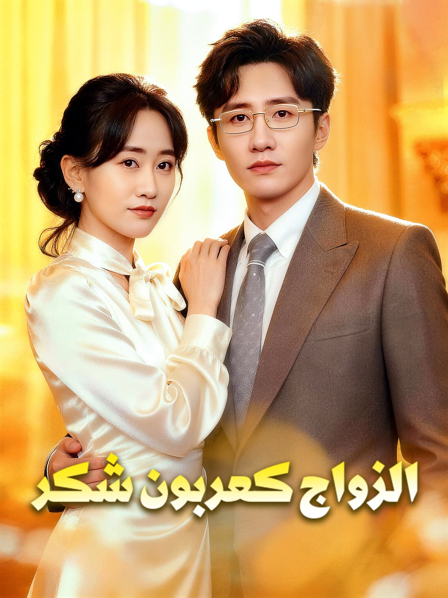 غلاف وملصق مسلسل الزواج كعربون شكر القصير