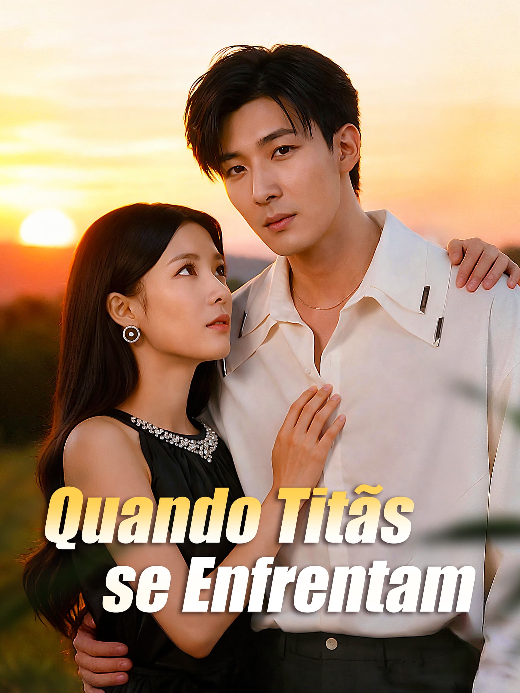 Capa e Pôster da Mini Novela Quando Titãs se Enfrentam