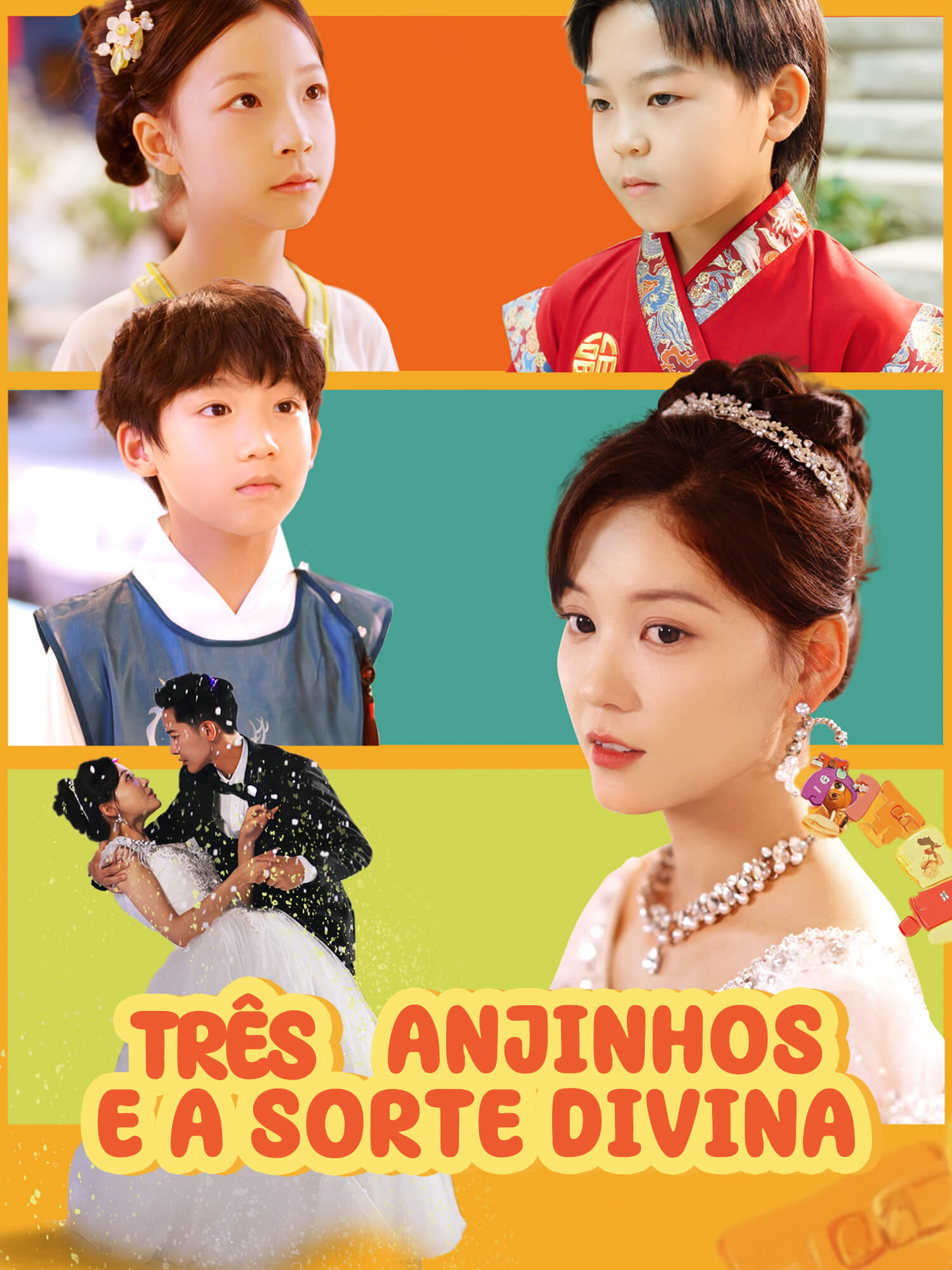 Capa do drama curto Três Anjinhos e a Sorte Divina (Lançamento)