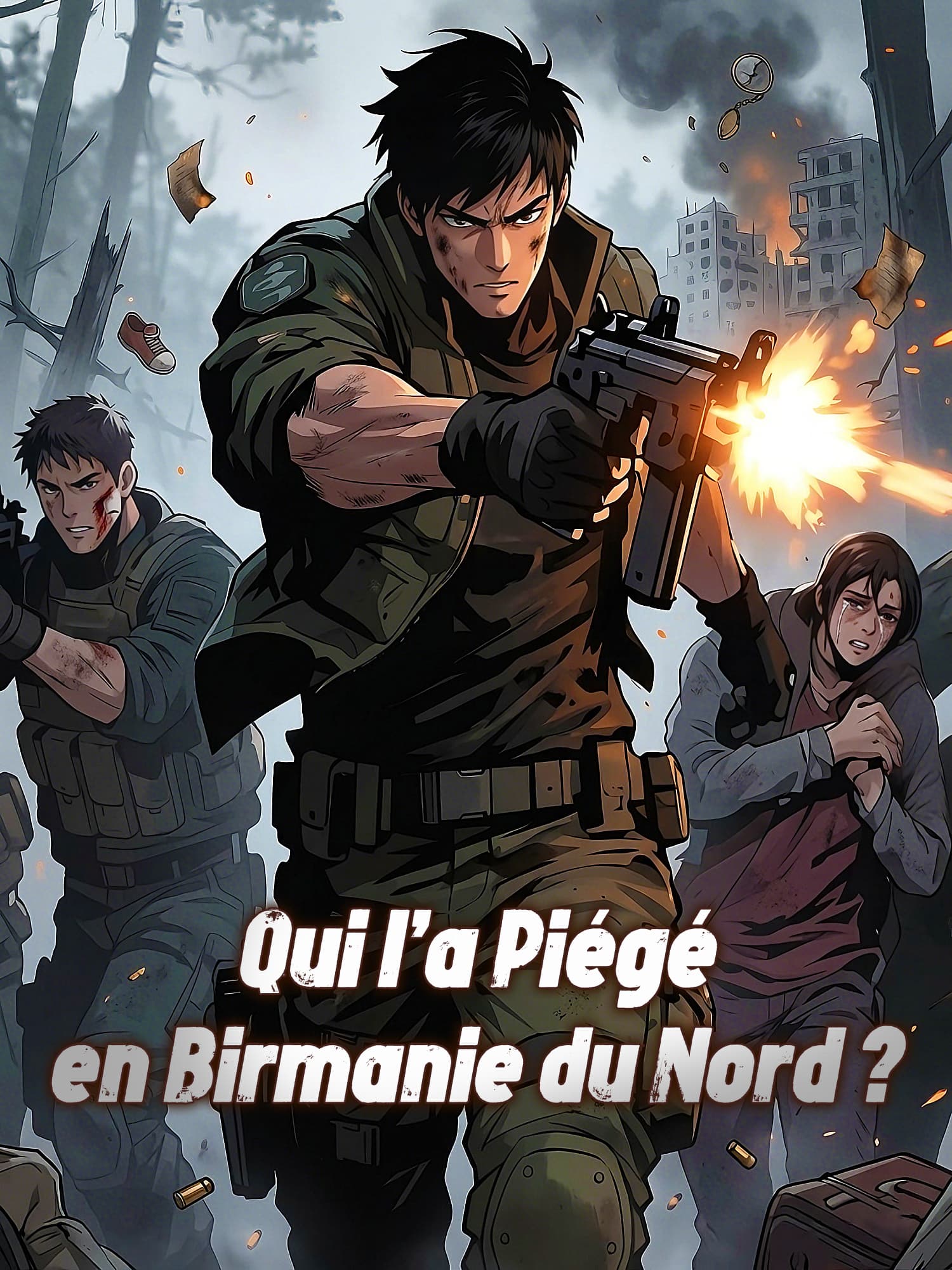 Affiche et Couverture de la Mini-série Qui l’a Piégé en Birmanie du Nord ?