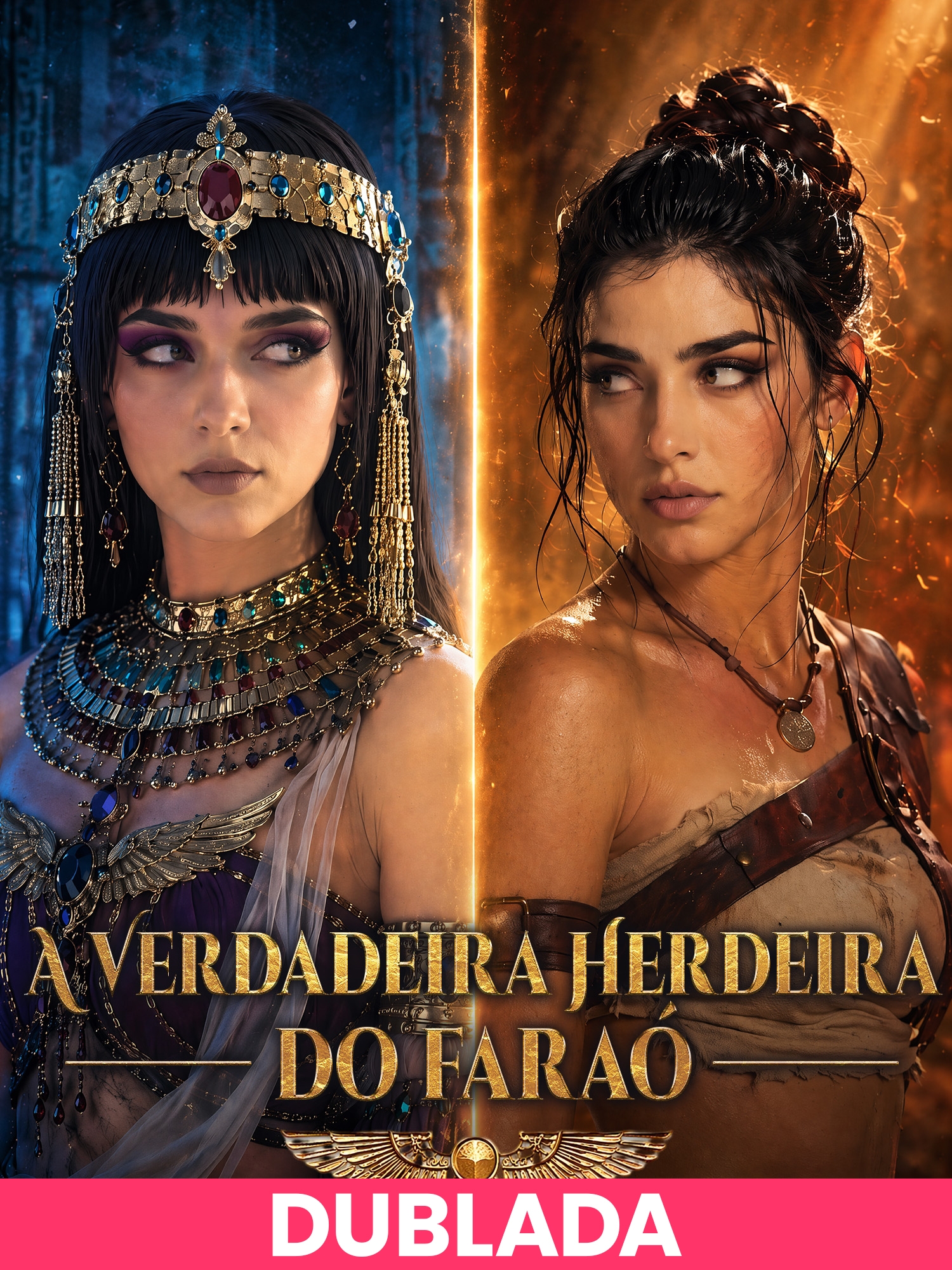 Capa e Pôster da Mini Novela (DUBLADA)A Verdadeira Herdeira do Faraó
