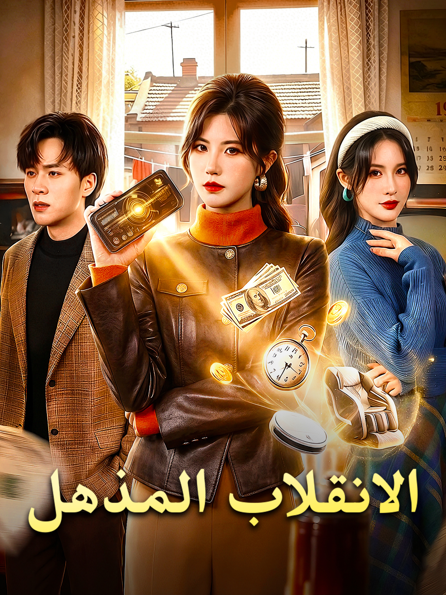 غلاف وملصق مسلسل الانقلاب المذهل القصير
