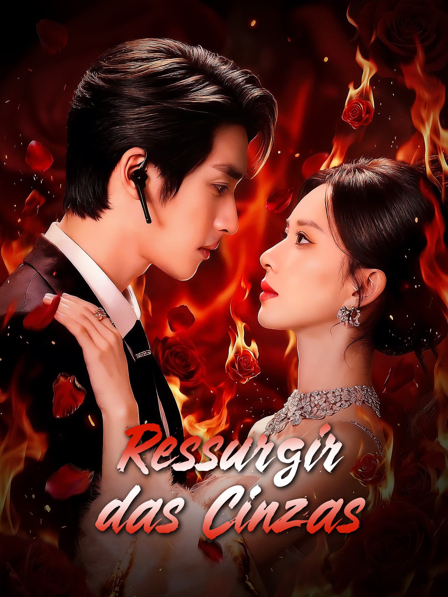 Capa e Pôster da Mini Novela Ressurgir das Cinzas