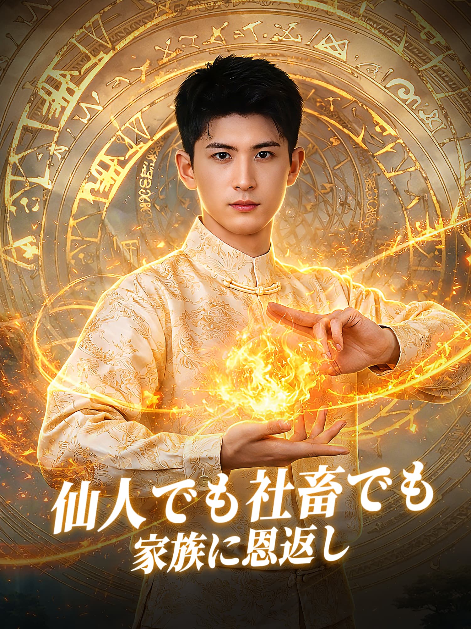 仙人でも社畜でも家族に恩返し ショートドラマのカバー・ポスター