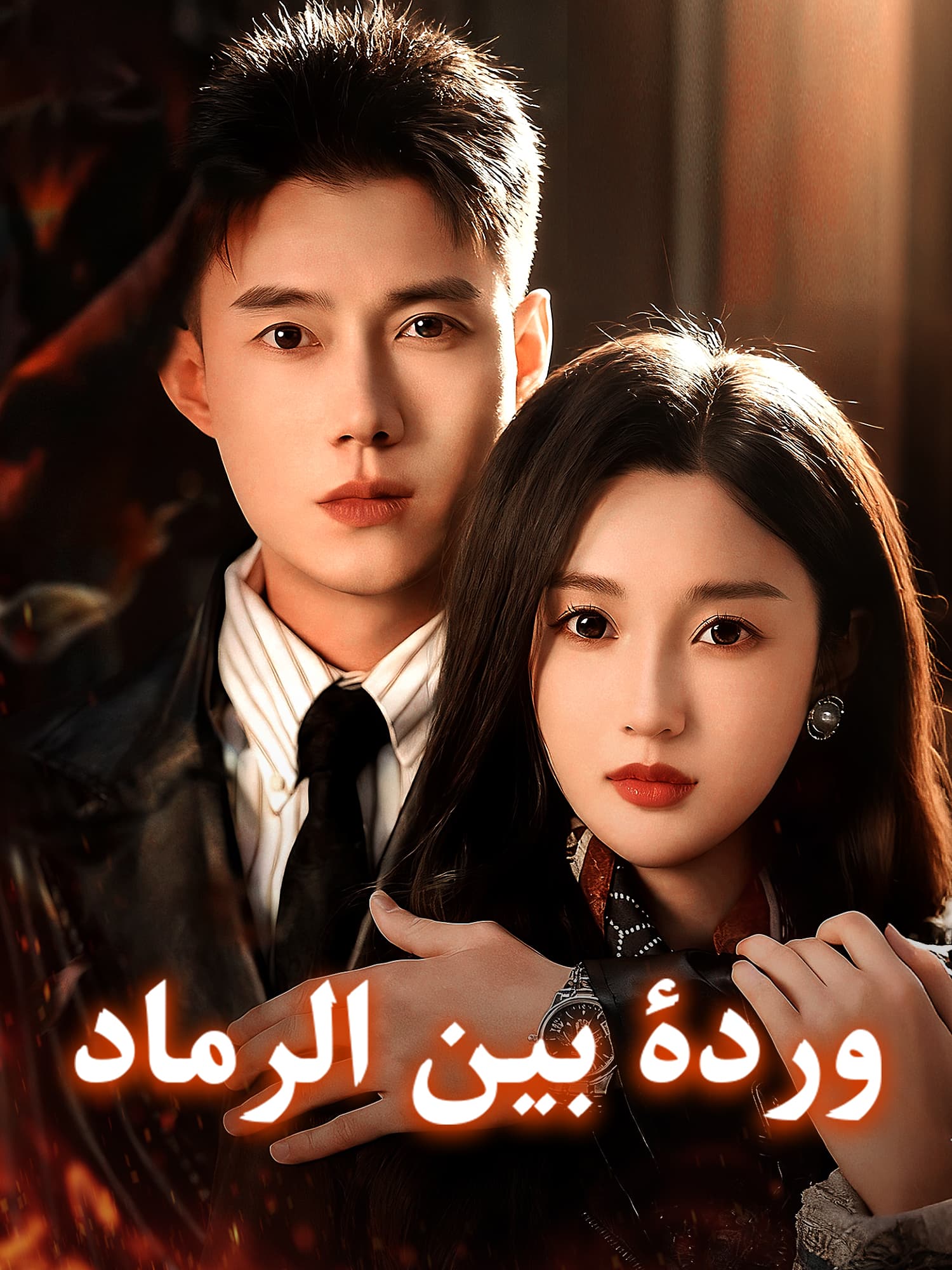 غلاف وملصق مسلسل وردة بين الرماد القصير