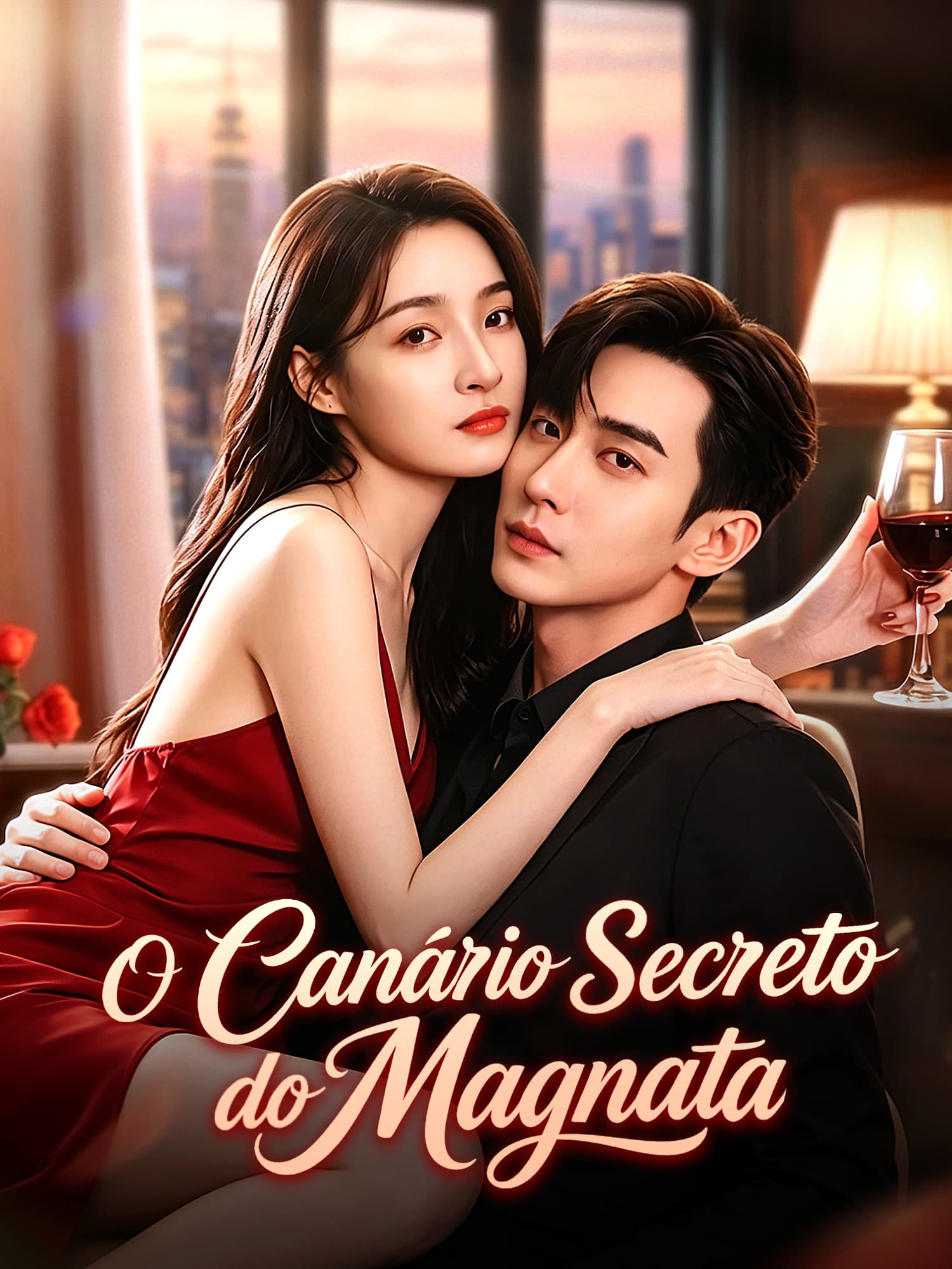 Capa e Pôster da Mini Novela O Canário Secreto do Magnata