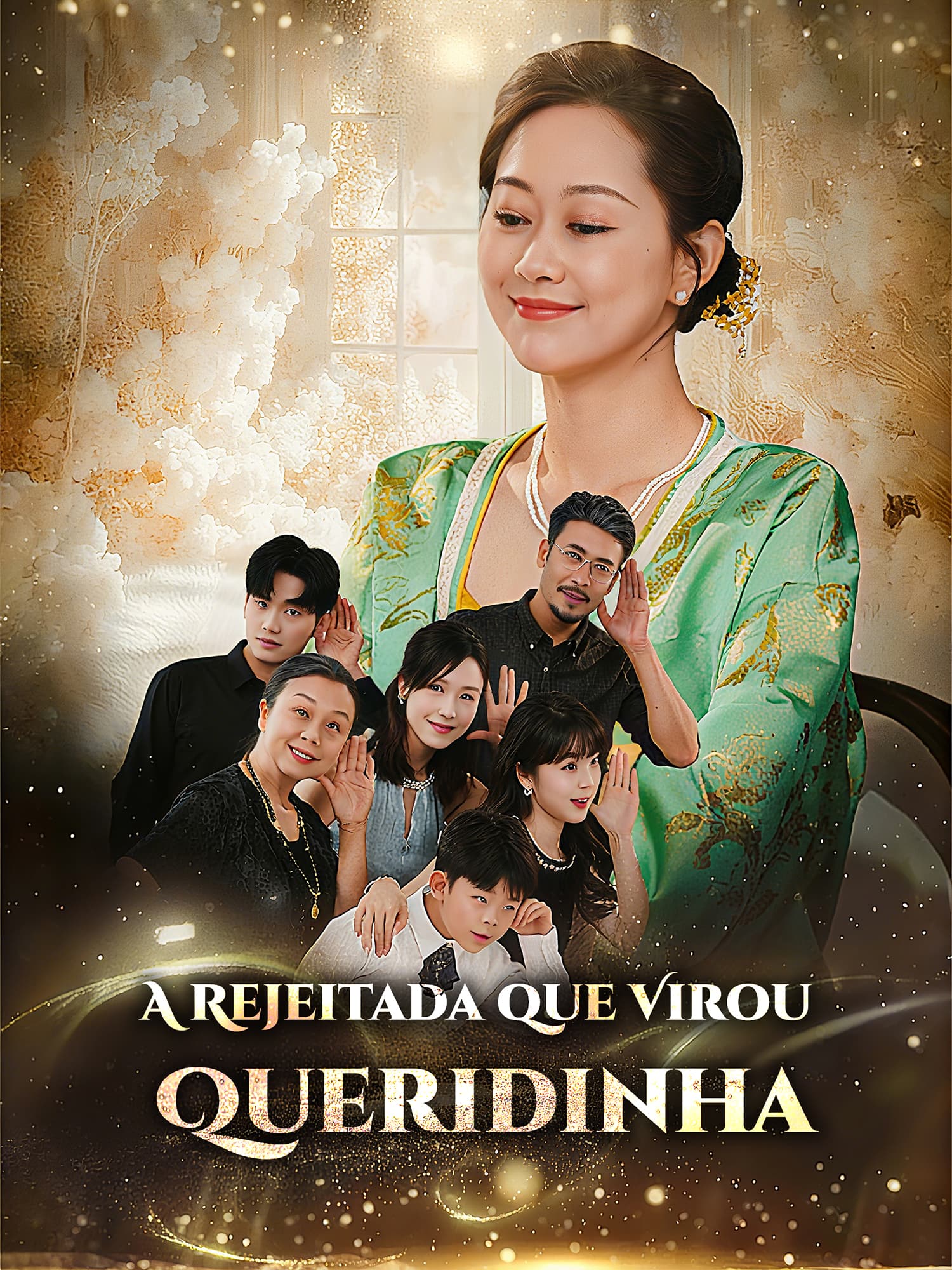 Capa e Pôster da Mini Novela A Rejeitada que Virou Queridinha