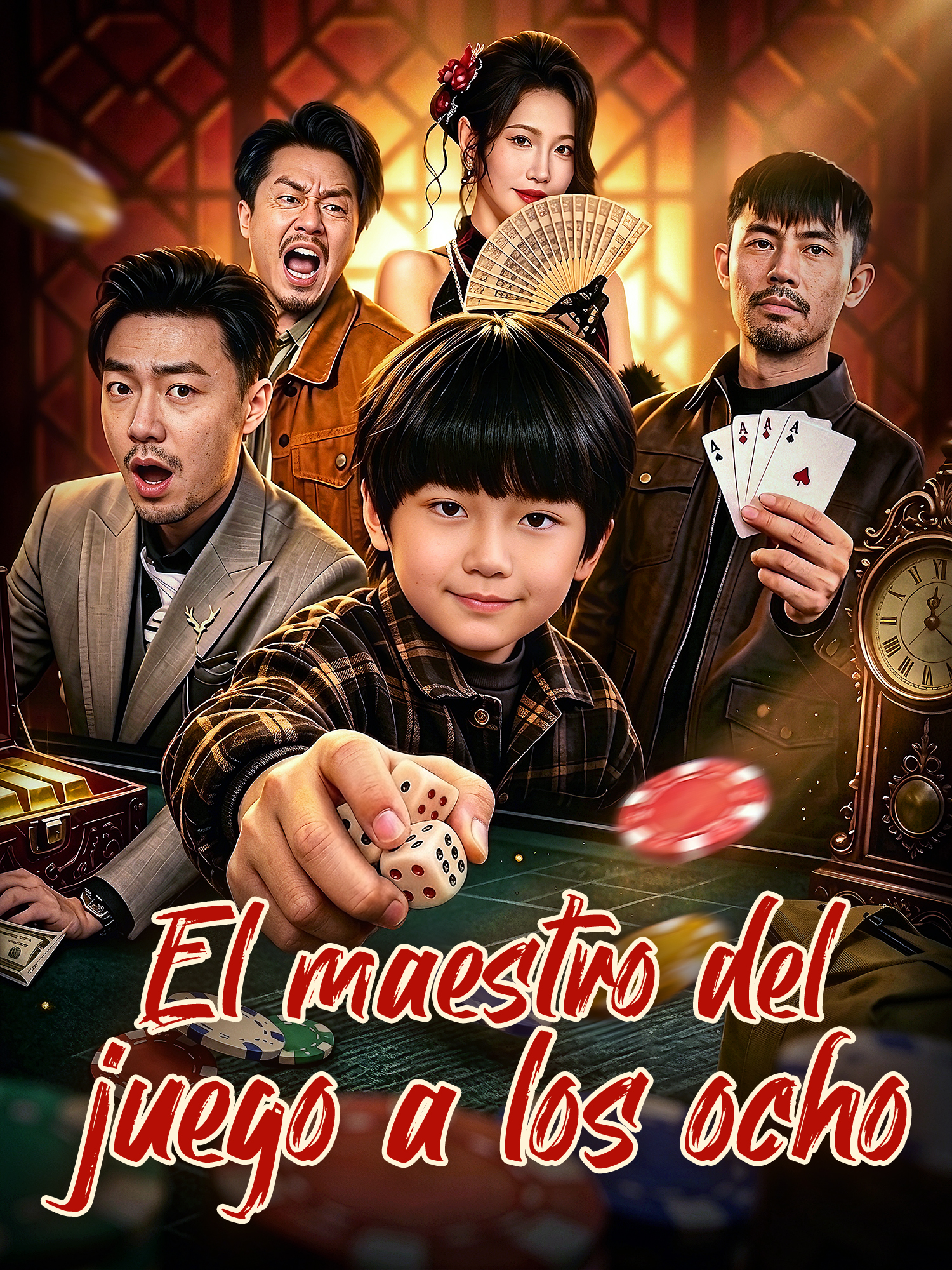 Portada y Póster de la Mini Serie El maestro del juego a los ocho