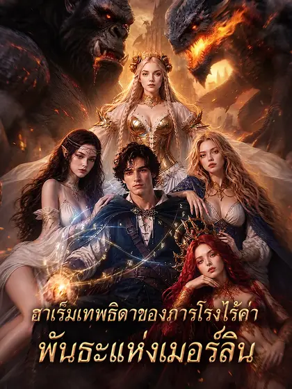 โปสเตอร์ ฮาเร็มเทพธิดาของภารโรงไร้ค่า: พันธะแห่งเมอร์ลิน