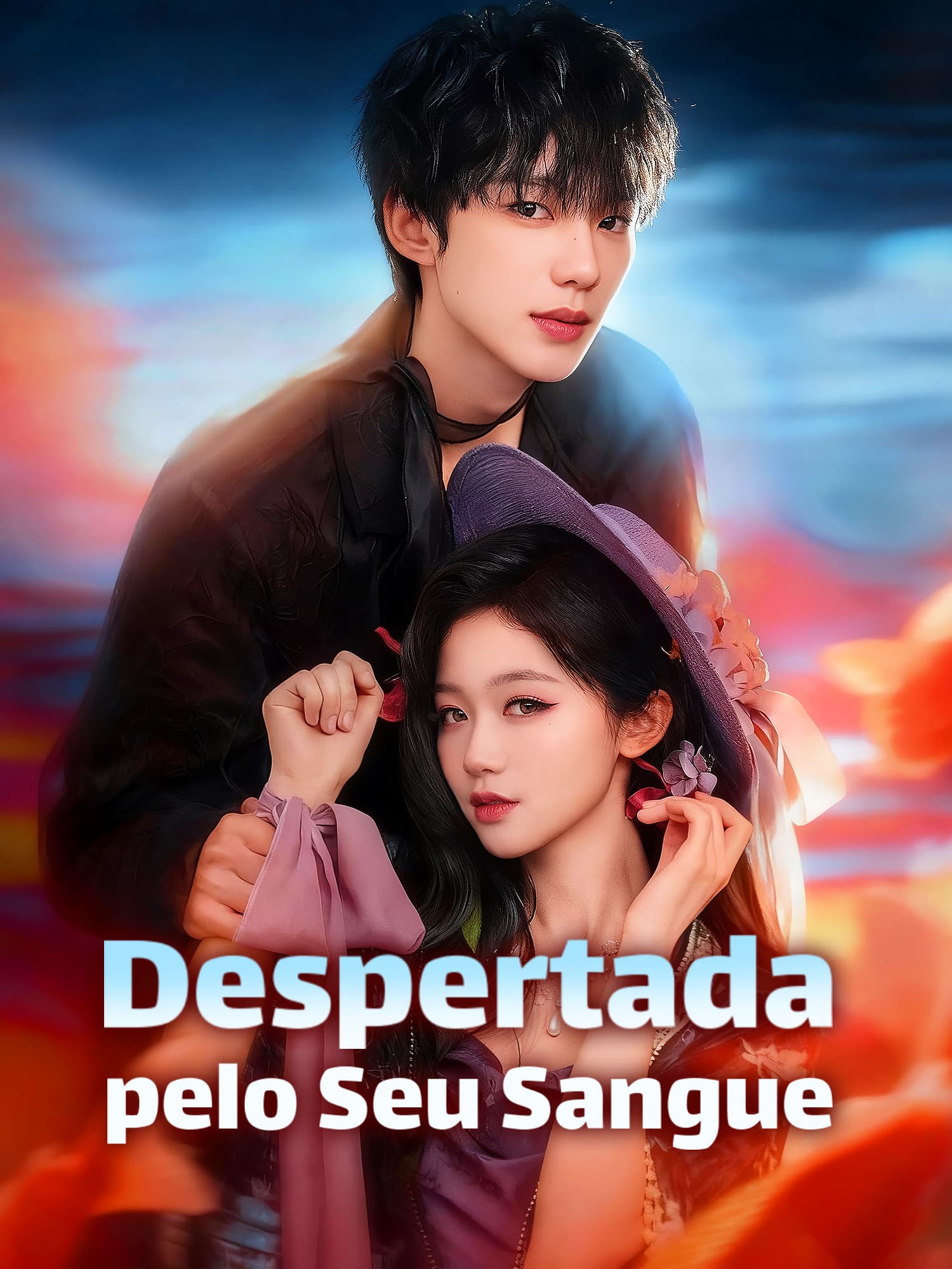 Capa e Pôster da Mini Novela Despertada pelo Seu Sangue