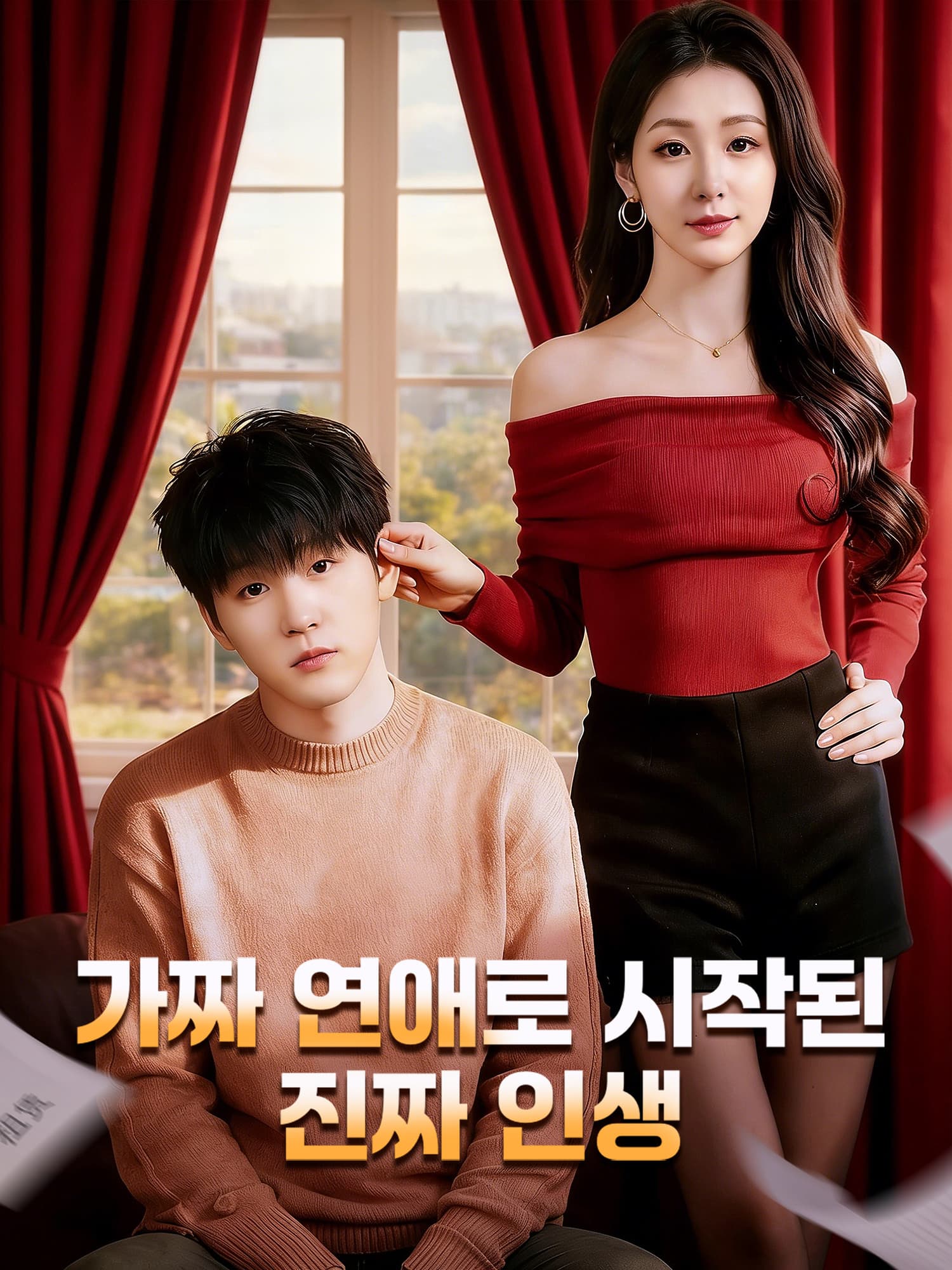 가짜 연애로 시작된 진짜 인생 숏드라마 커버 및 포스터