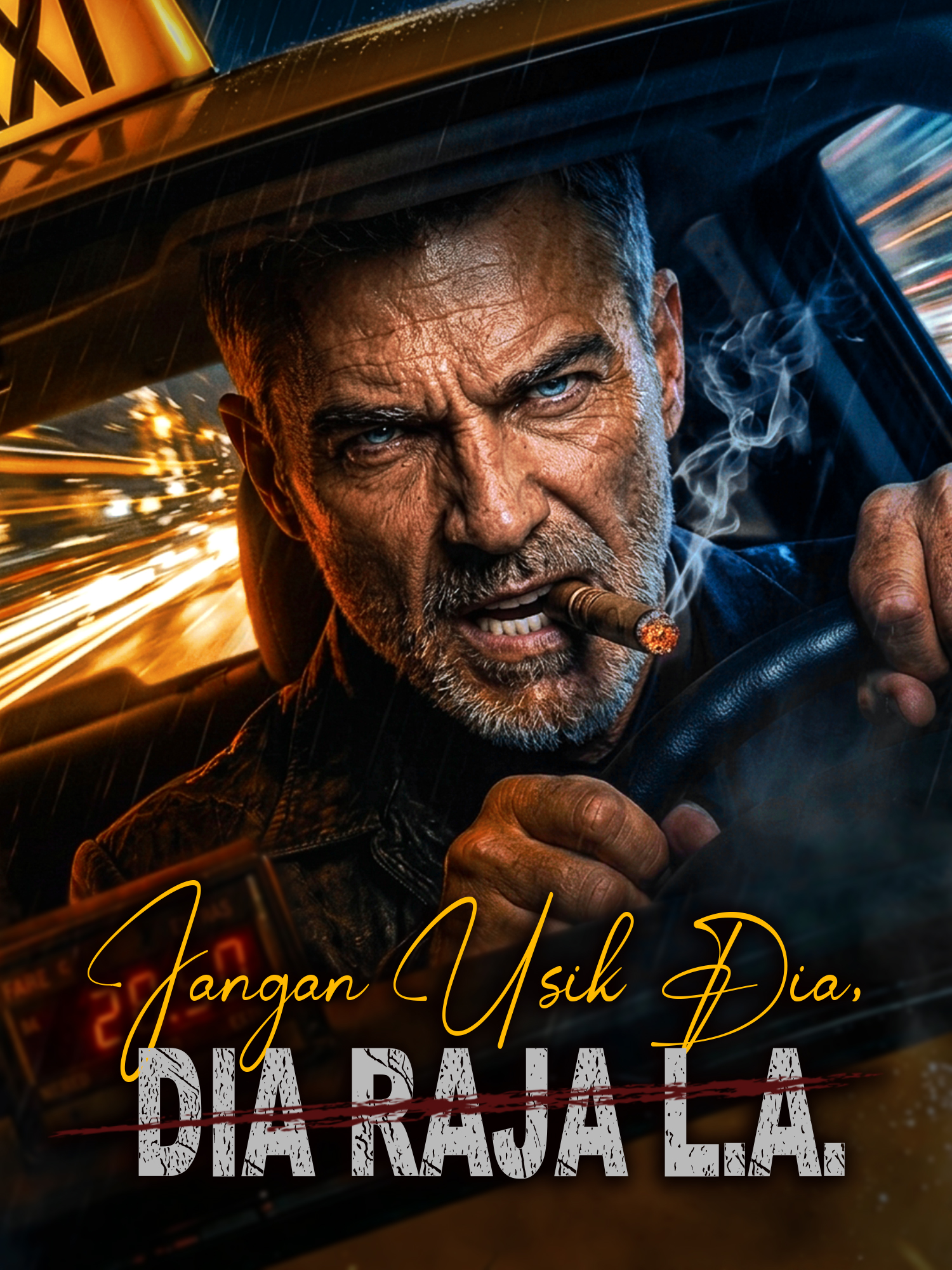 Sampul Drama Pendek Jangan Usik Dia,Dia Raja L.A. (Vertikal)