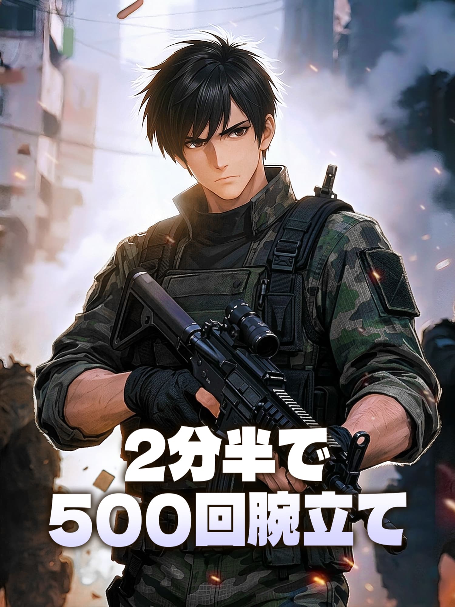 2分半で500回腕立て