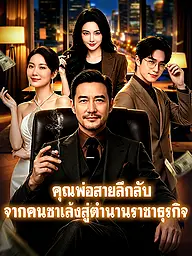 หน้าปกและภาพซีรีส์สั้น คุณพ่อสายลึกลับ: จากคนซาเล้งสู่ตำนานราชาธุรกิจ