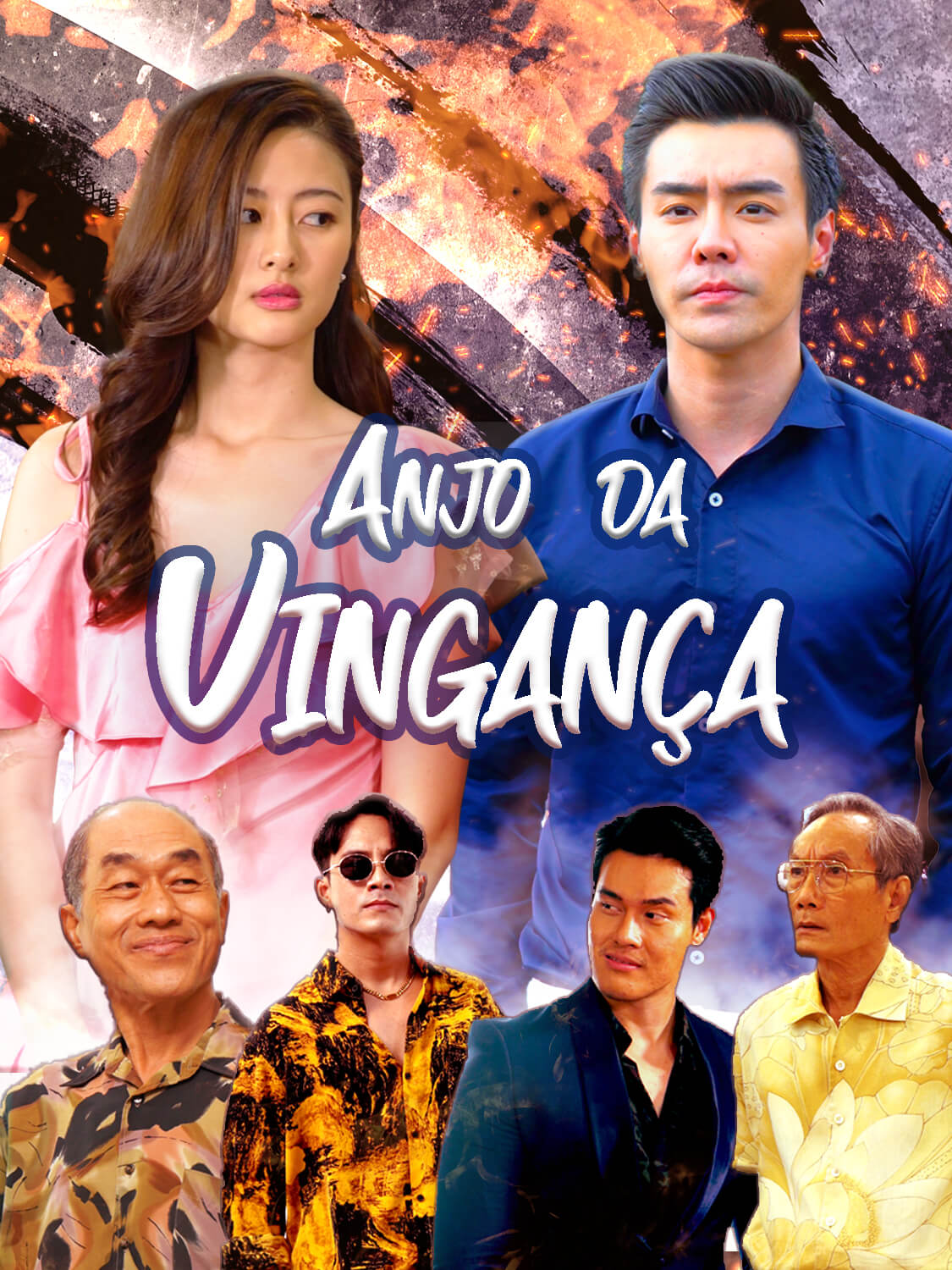 Capa e Pôster da Mini Novela Anjo da Vingança