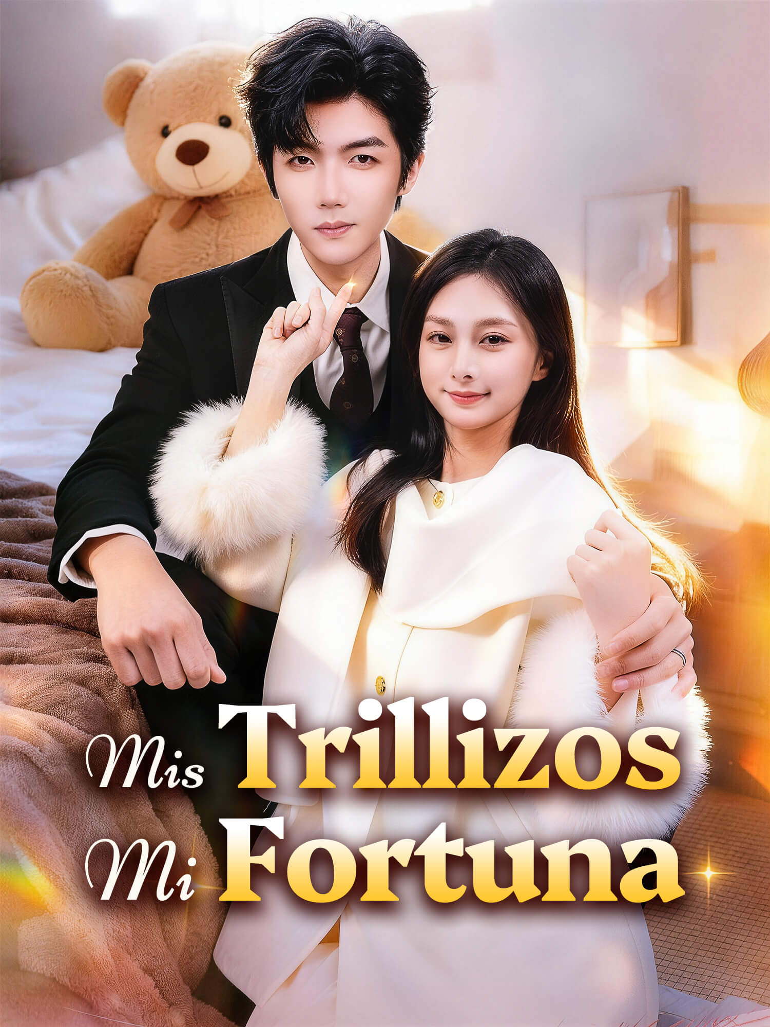 Portada y Póster de la Mini Serie Mis Trillizos, Mi Fortuna