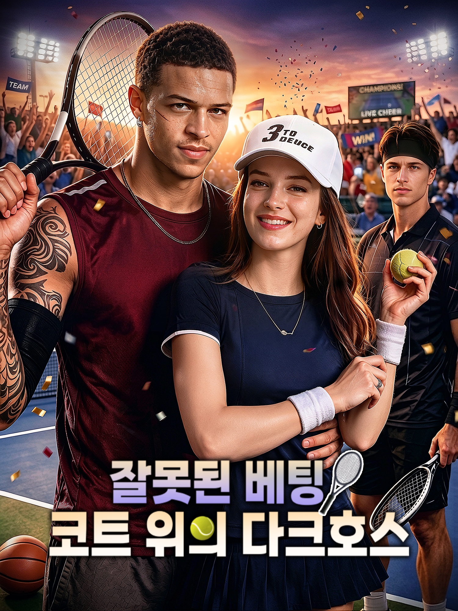 잘못된 베팅! 코트 위의 다크호스 숏드라마 커버 및 포스터