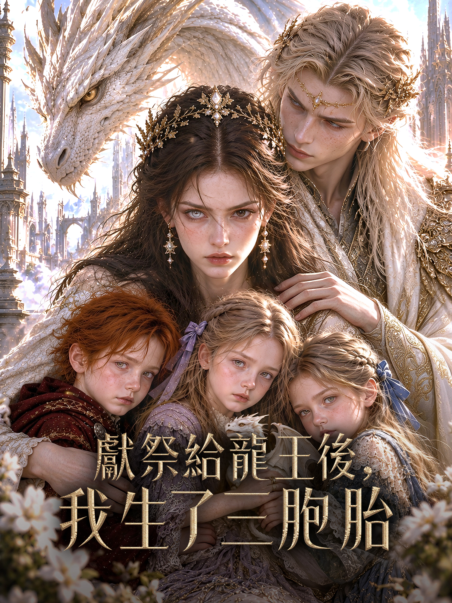 獻祭給龍王後，我生了三胞胎 短劇封面海報 (垂直劇集)