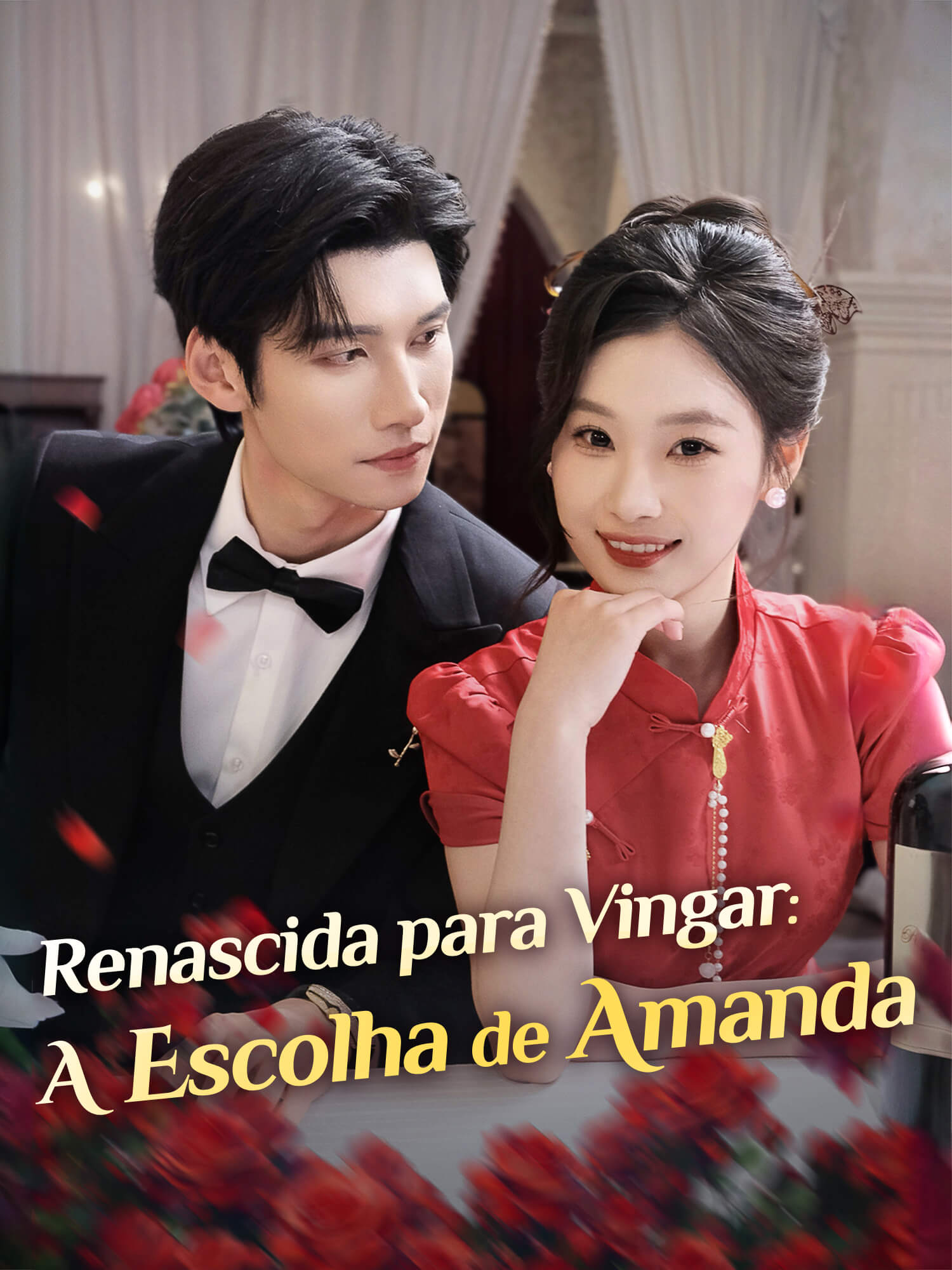Capa e Pôster da Mini Novela Renascida para Vingar: A Escolha de Amanda