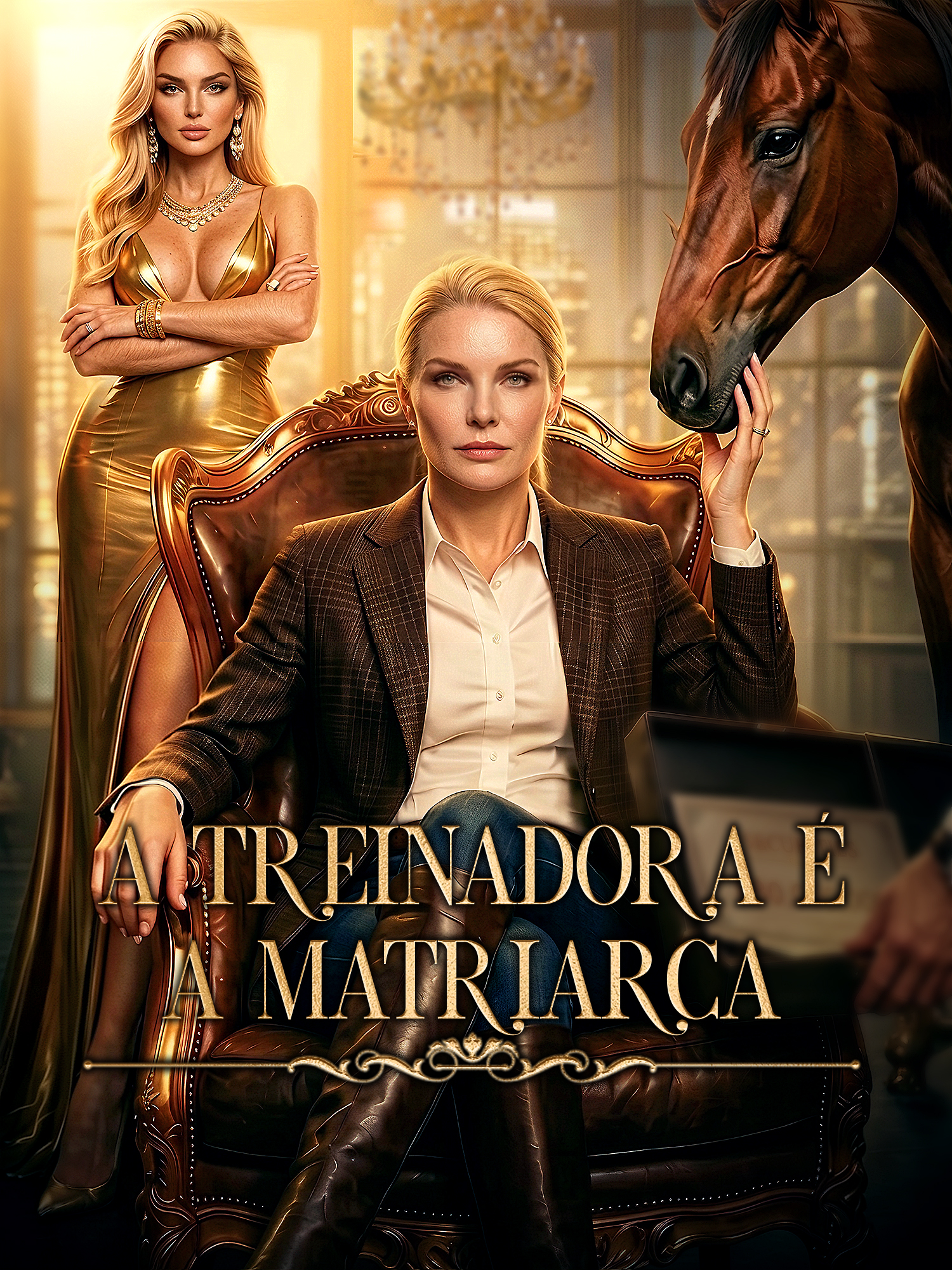 Capa e Pôster da Mini Novela A Treinadora é a Matriarca