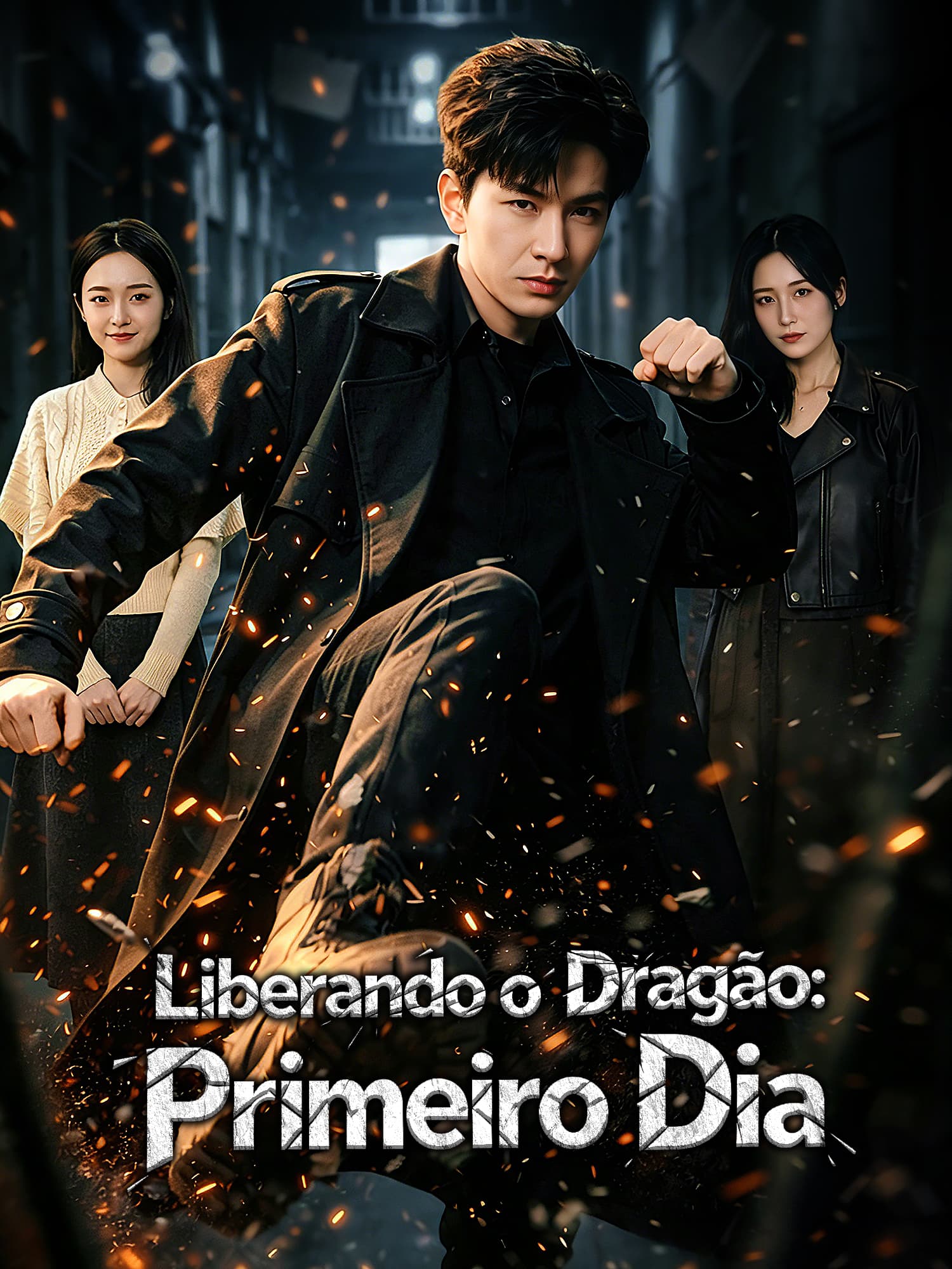 Capa e Pôster da Mini Novela Liberando o Dragão: Primeiro Dia