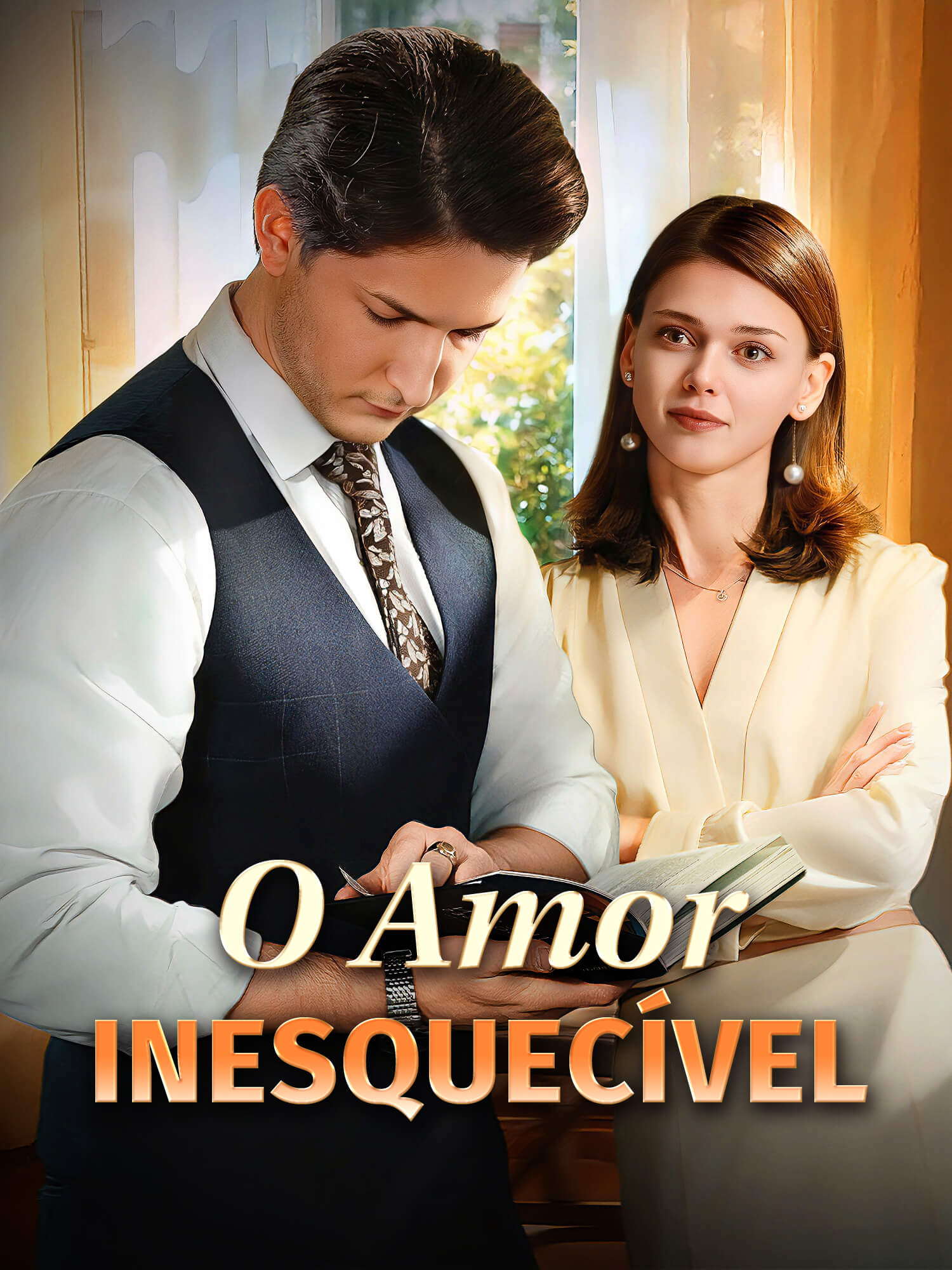 Capa e Pôster da Mini Novela O Amor Inesquecível