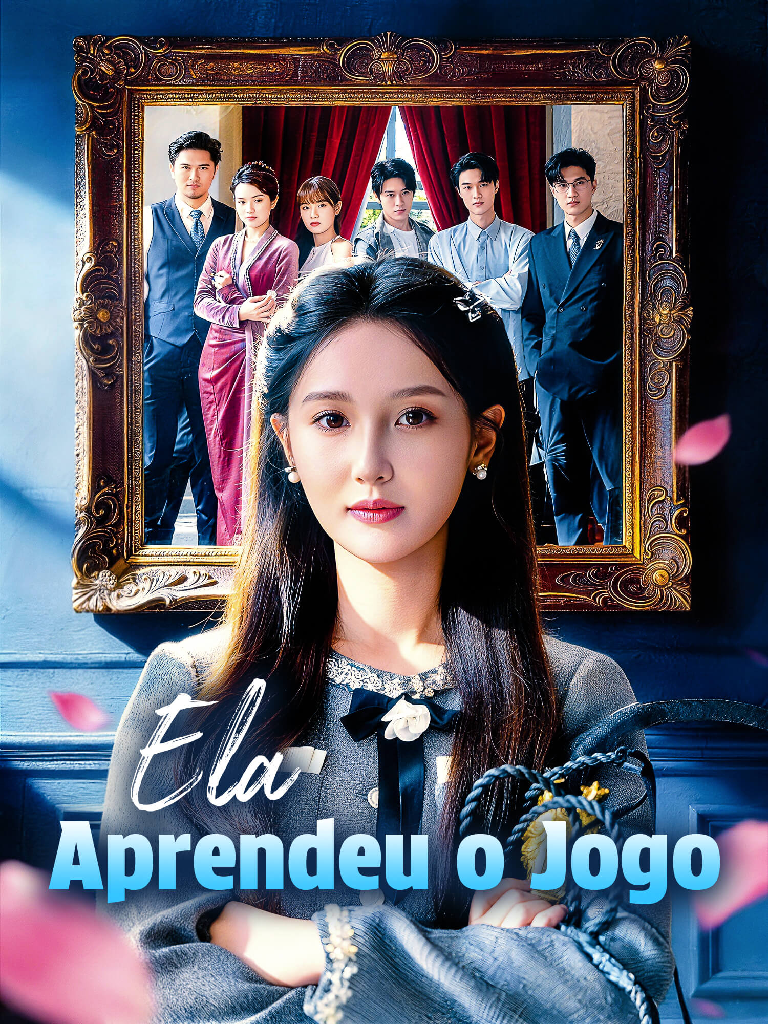 Capa e Pôster da Mini Novela Ela Aprendeu o Jogo