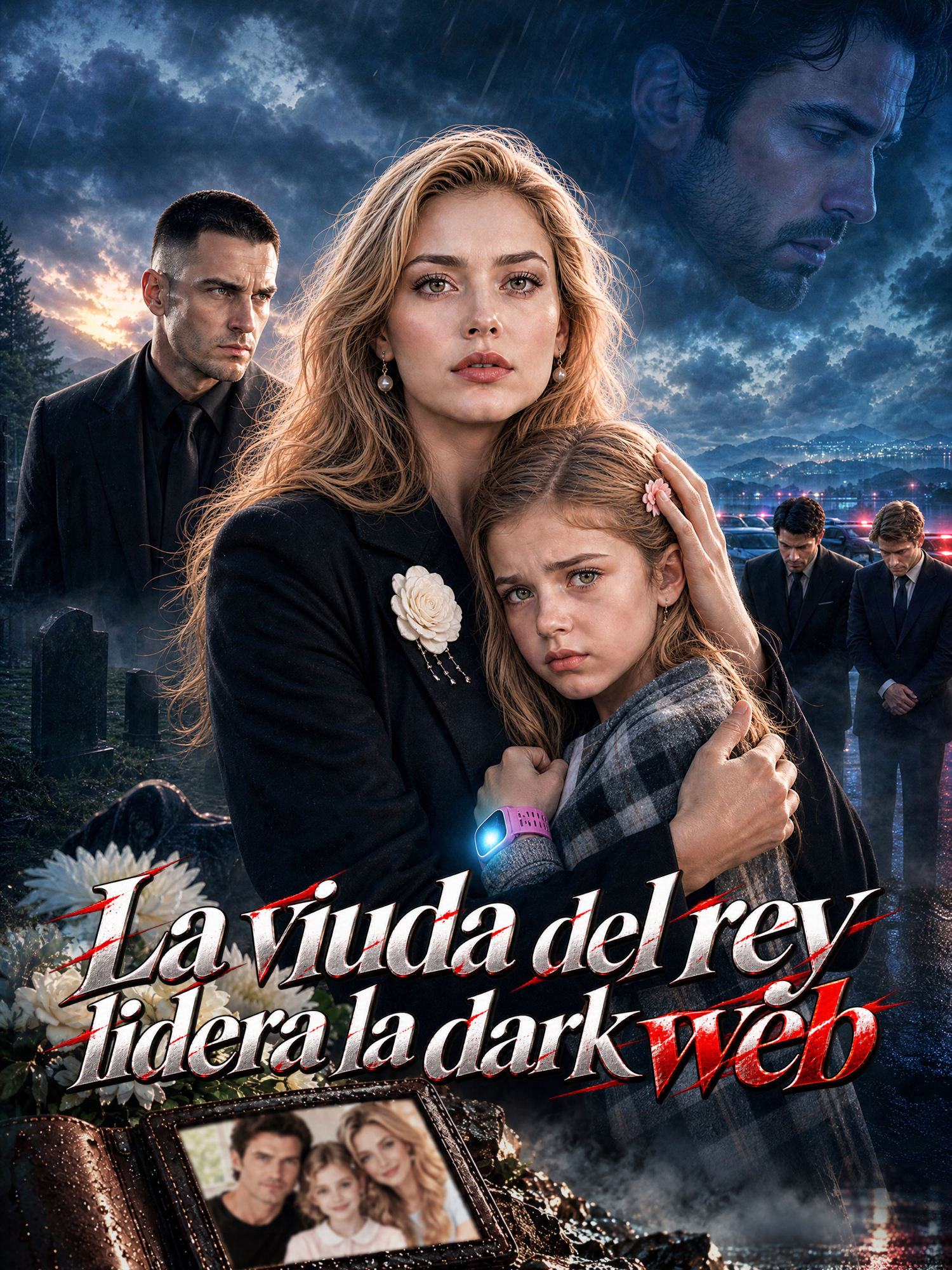 Portada y Póster de la Mini Serie La viuda del rey lidera la dark web