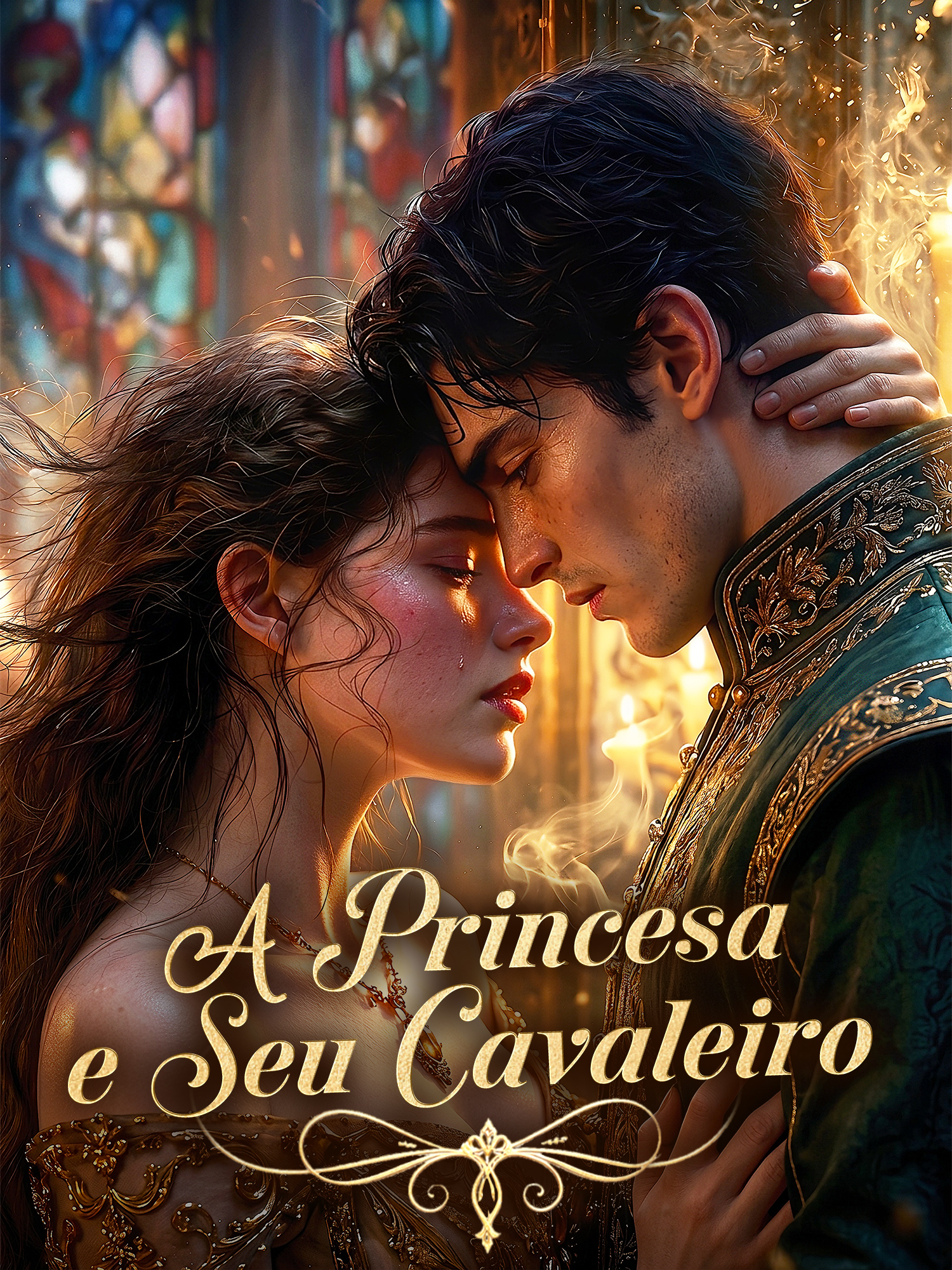 Capa e Pôster da Mini Novela A Princesa e Seu Cavaleiro