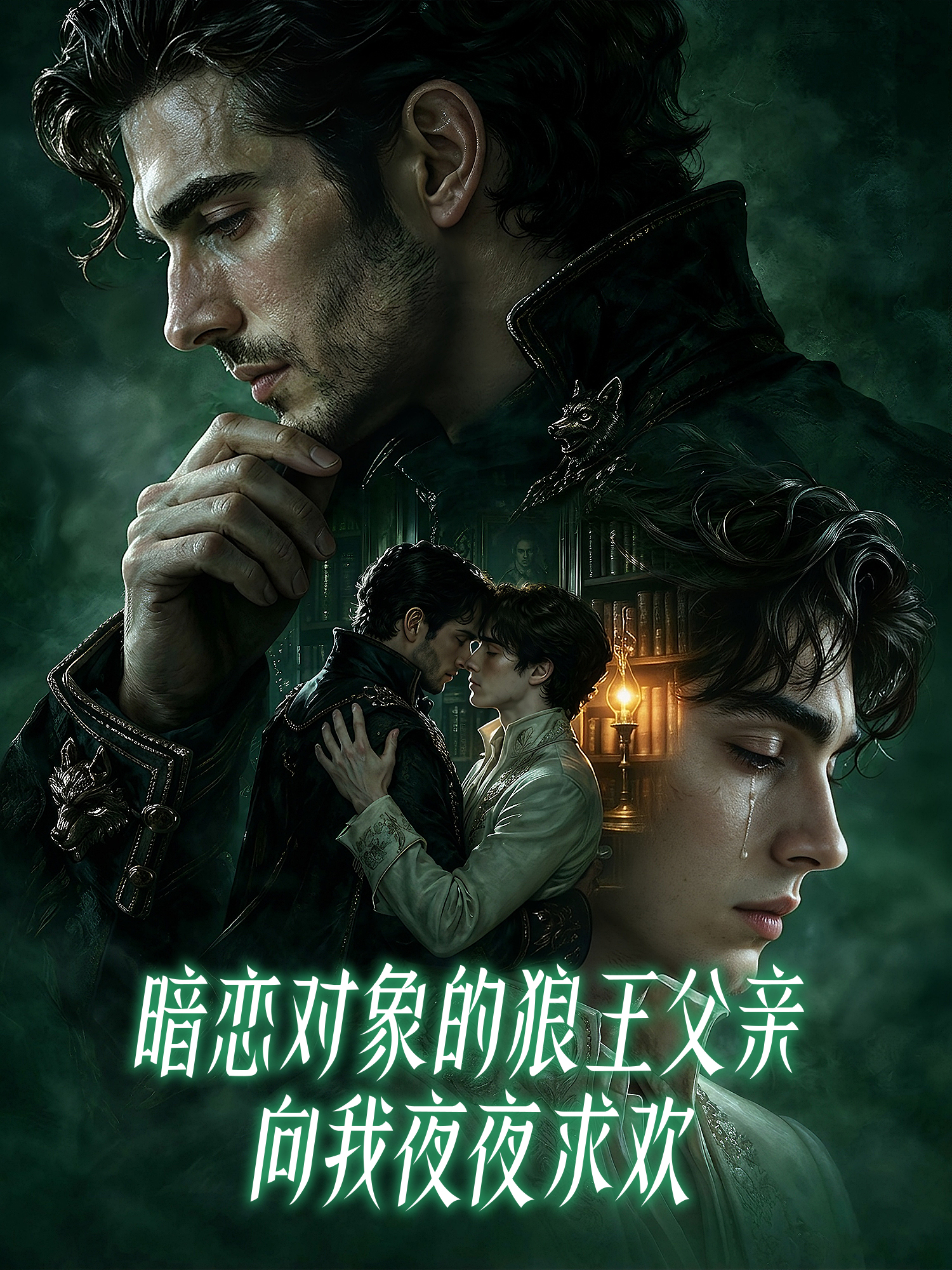 暗恋对象的狼王父亲向我夜夜求欢 短剧封面与海报