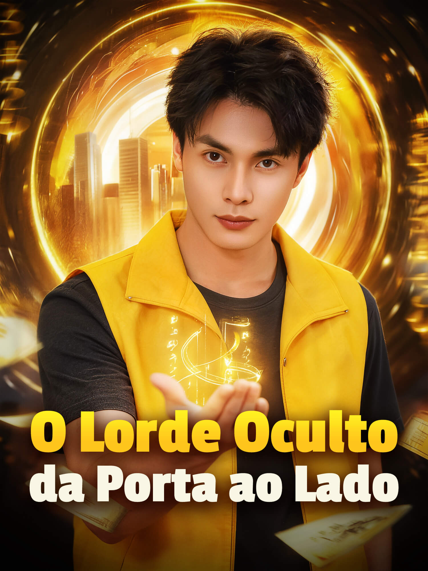 Capa e Pôster da Mini Novela O Lorde Oculto da Porta ao Lado