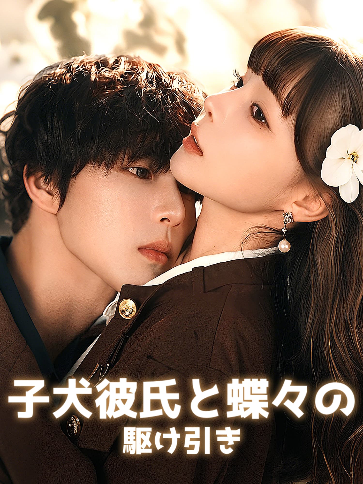 子犬彼氏と蝶々の駆け引き ショートドラマのカバー・ポスター
