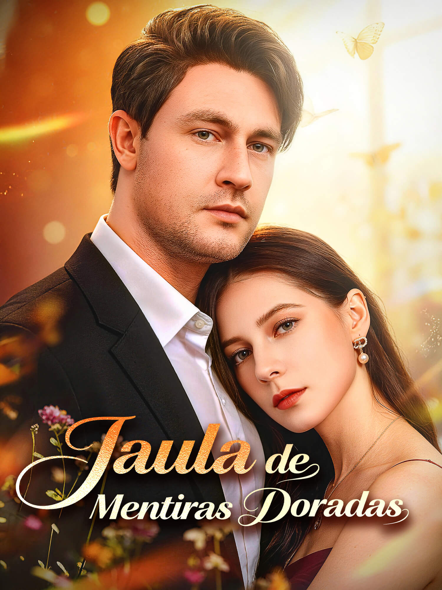 Portada y Póster de la Mini Serie Jaula de Mentiras Doradas
