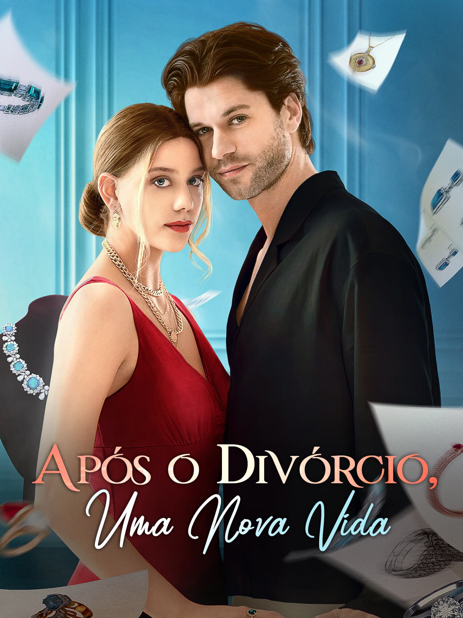 Capa e Pôster da Mini Novela Após o Divórcio, Uma Nova Vida