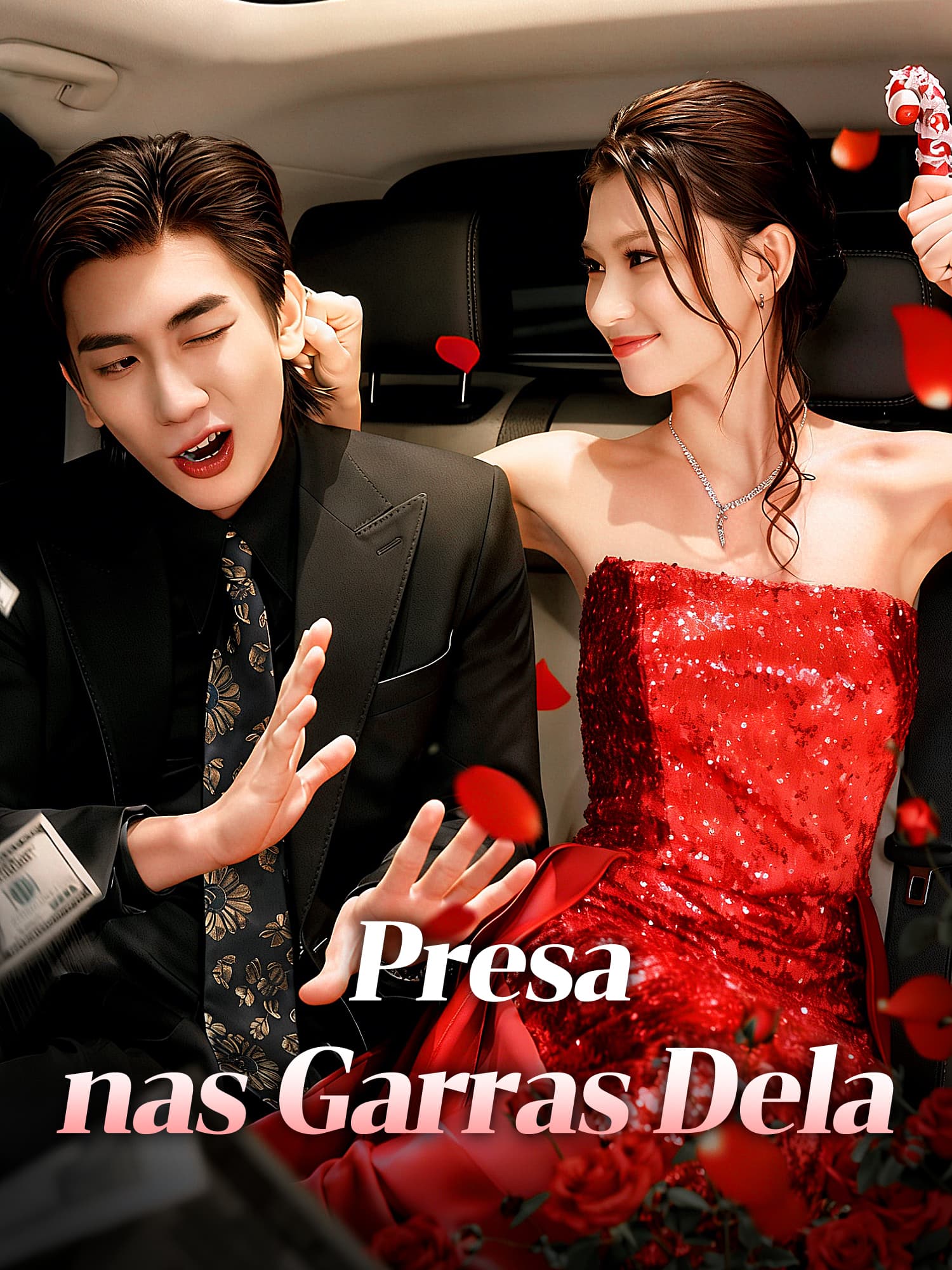 Capa e Pôster da Mini Novela Presa nas Garras Dela