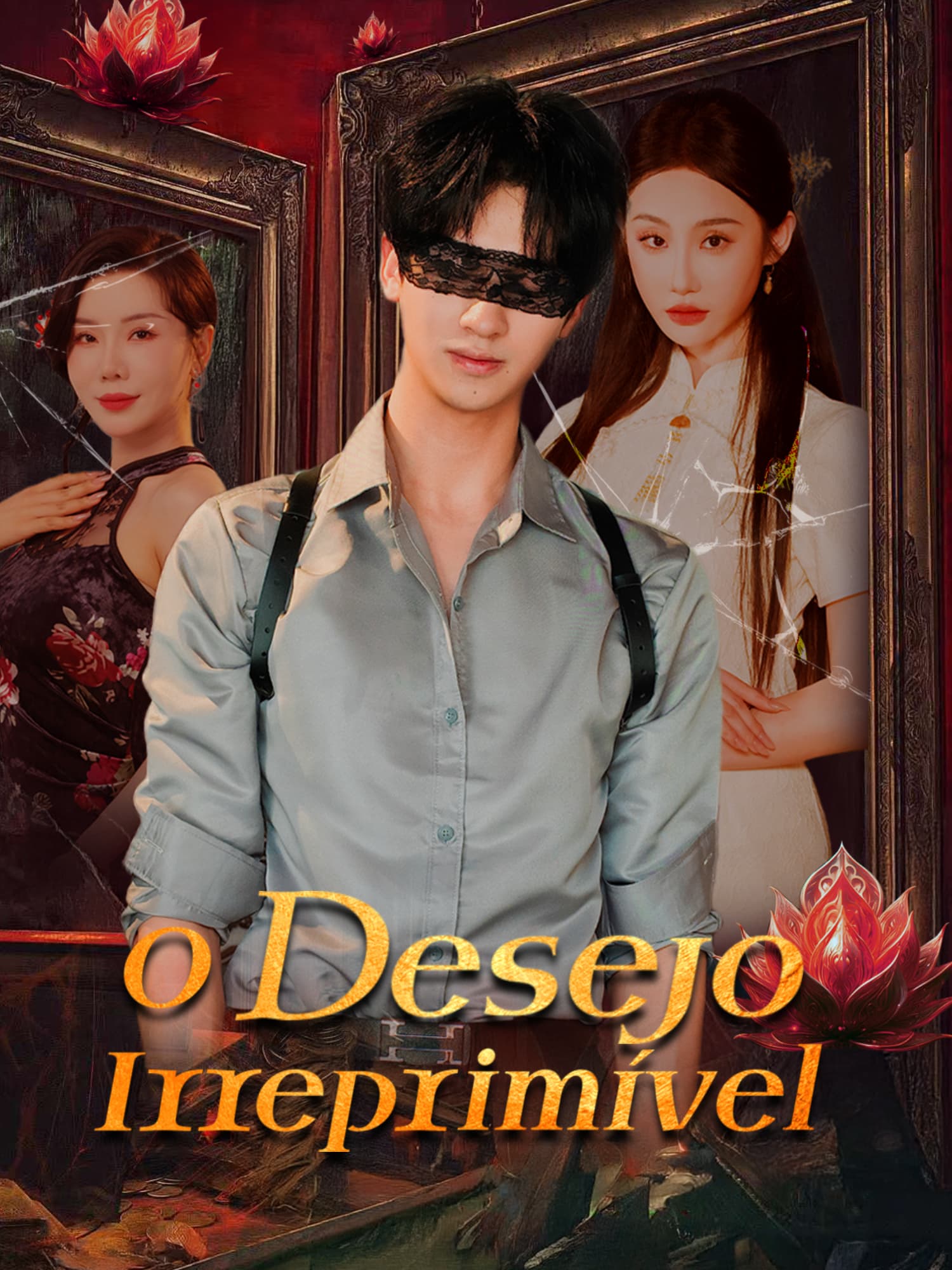 Capa e Pôster da Mini Novela O Desejo Irreprimível