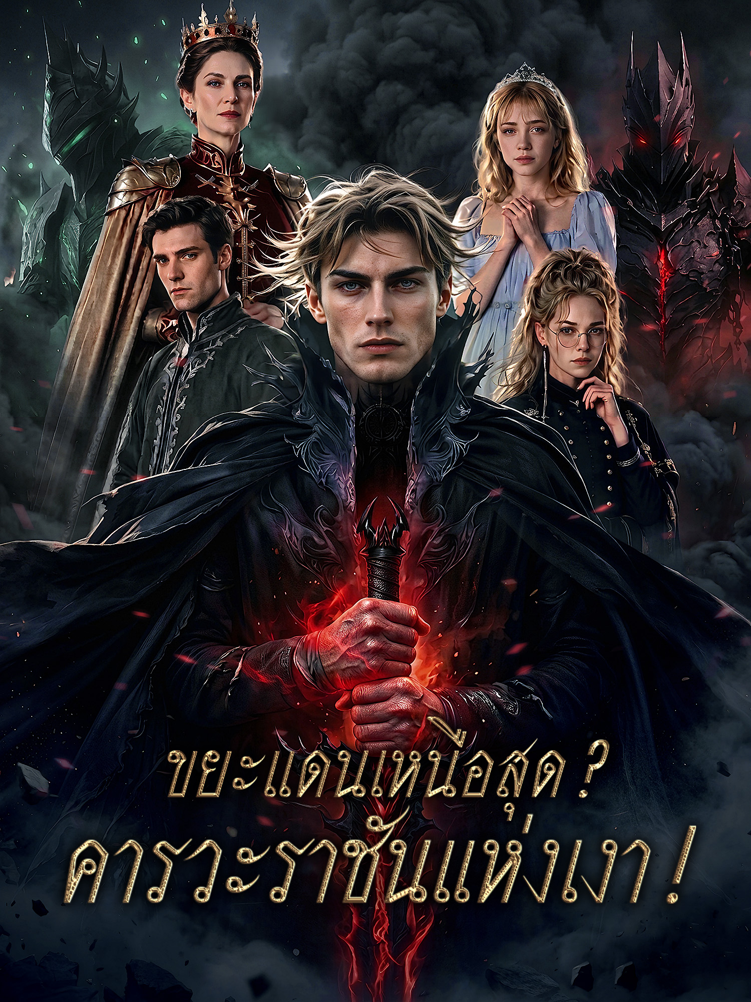 หน้าปกละครสั้น ขยะแดนเหนือสุด? คารวะราชันแห่งเงา! (ละครสั้นแนวตั้ง)