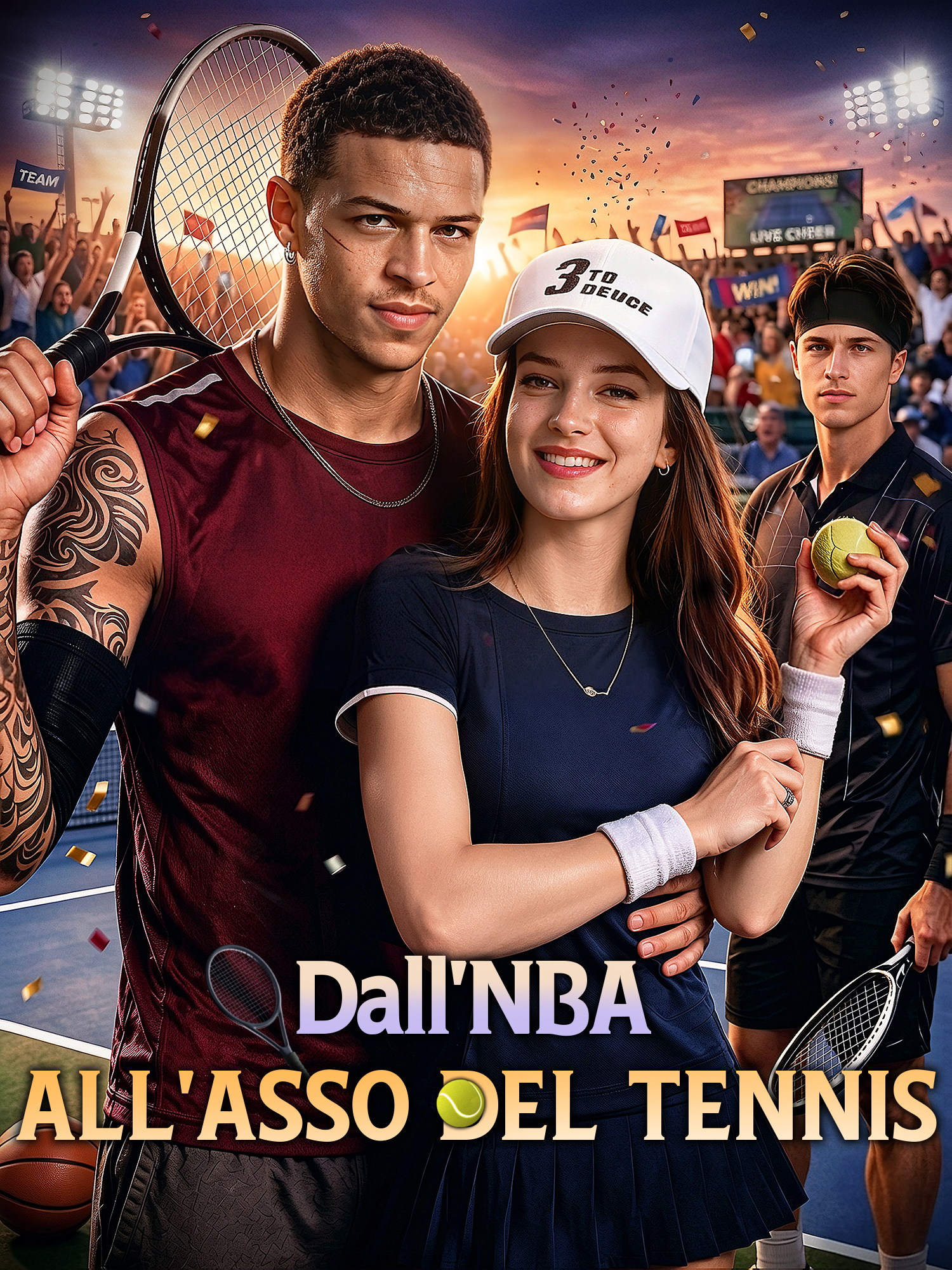 Copertina e Poster della Mini Serie Dall'NBA all'Asso del Tennis